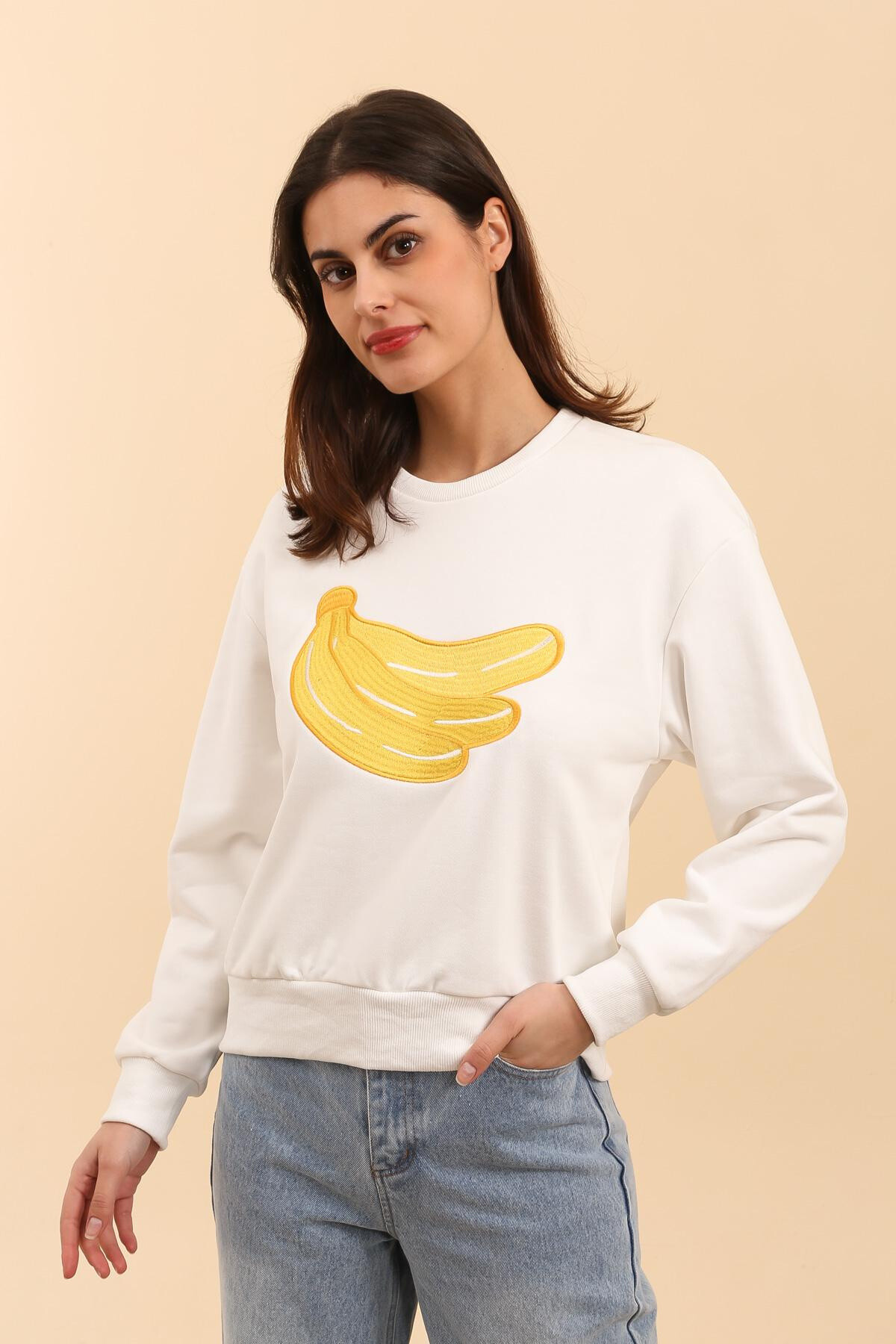 Wholesaler DAPHNEA - Banana sweatshirt