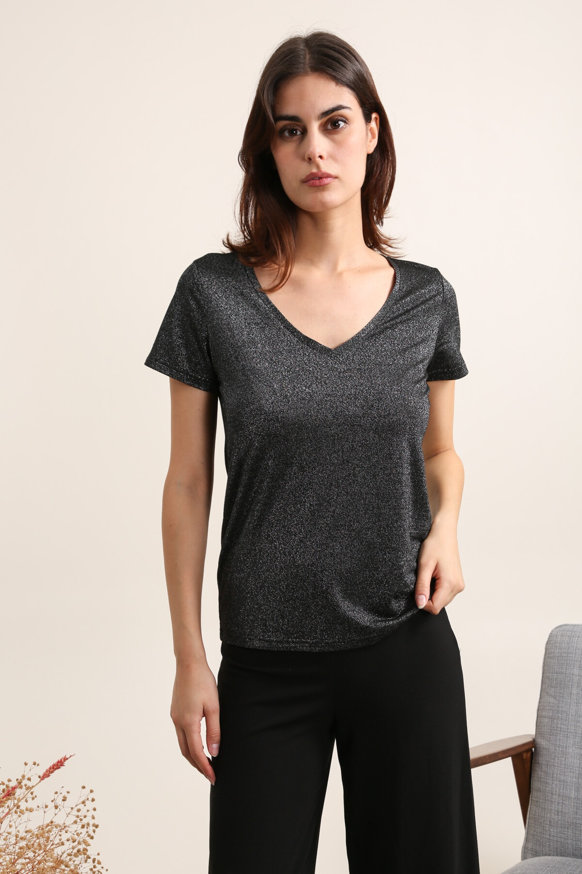 Mayorista DAPHNEA - CAMISETA CUELLO EN V