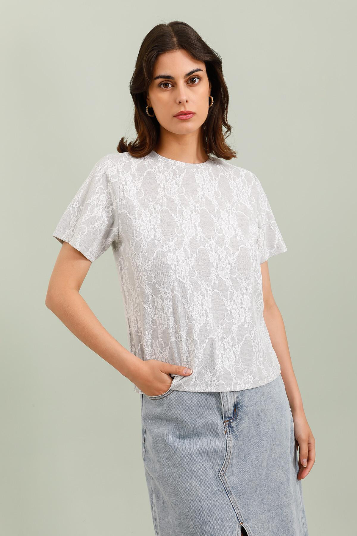 Wholesaler DAPHNEA - Lace t-shirt
