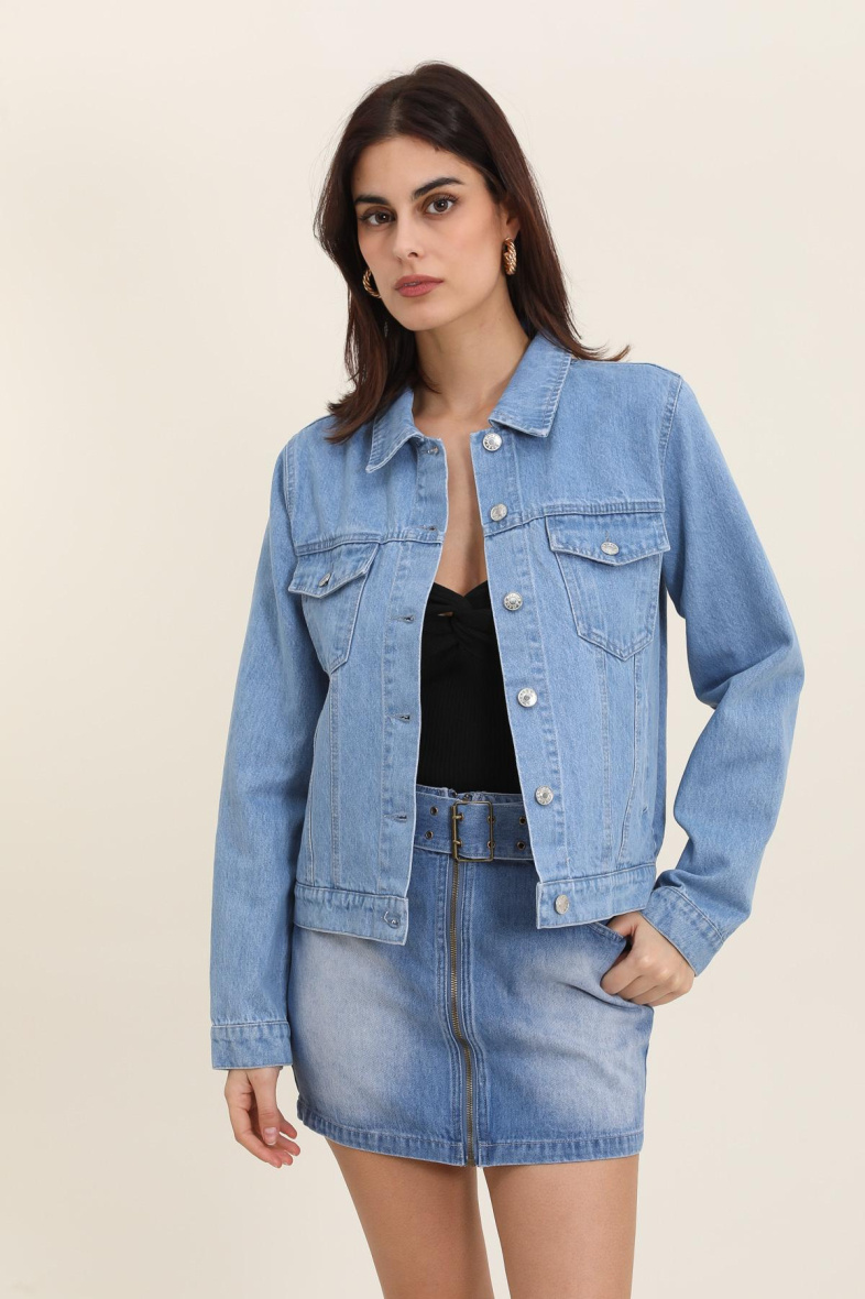 Wholesaler DAPHNEA - BASIC DENIM JACKET