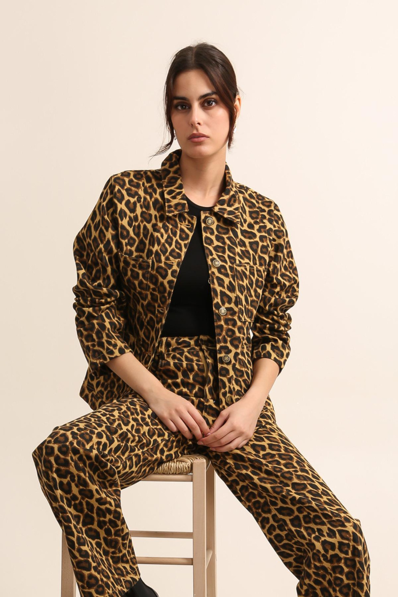 Großhändler DAPHNEA - LEOPARDENJACKE