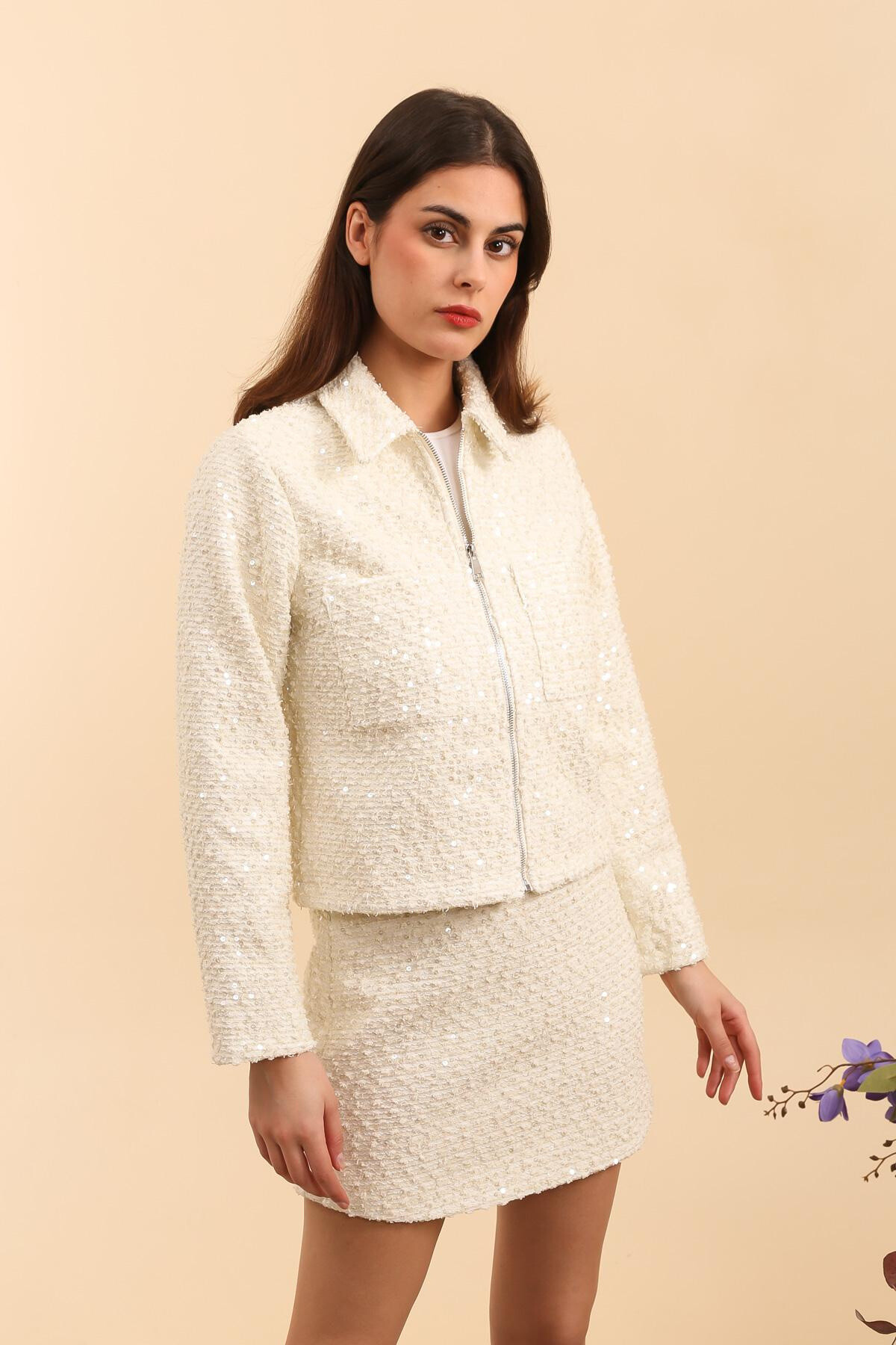 Grossiste DAPHNEA - VESTE EN TWEED