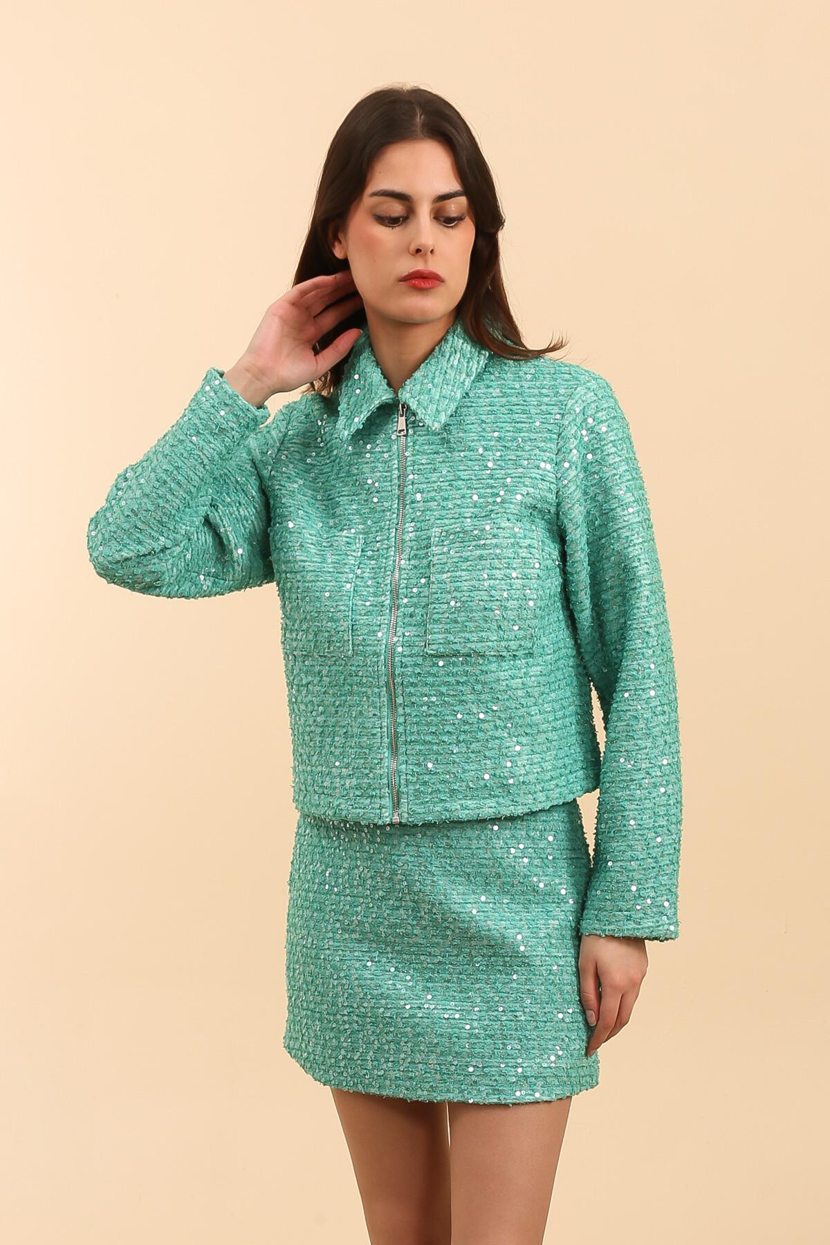 Grossista DAPHNEA - Giacca di tweed