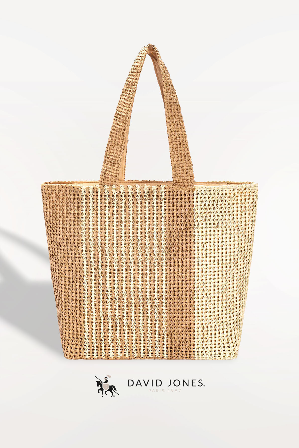 Großhändler David Jones - YQ-87-VS David Jones Strohtasche für den Einkauf