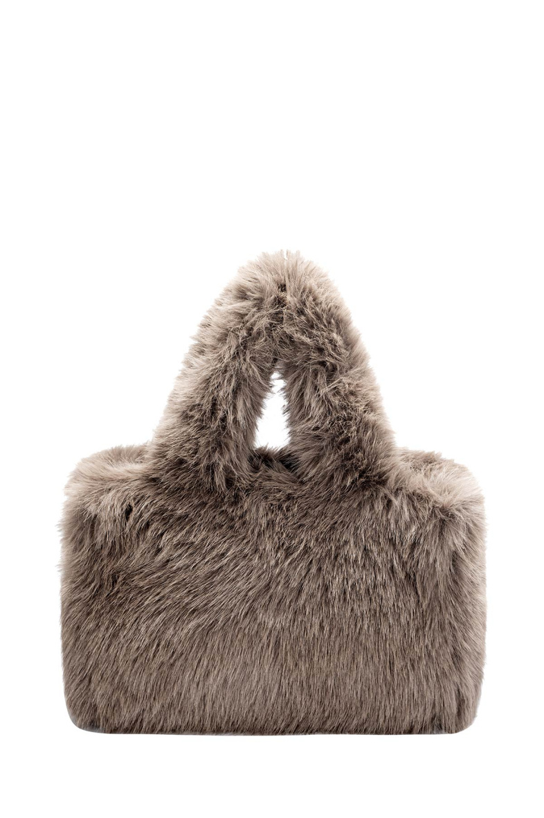 Wholesaler David Jones - CM7157 David Jones faux fur handbag