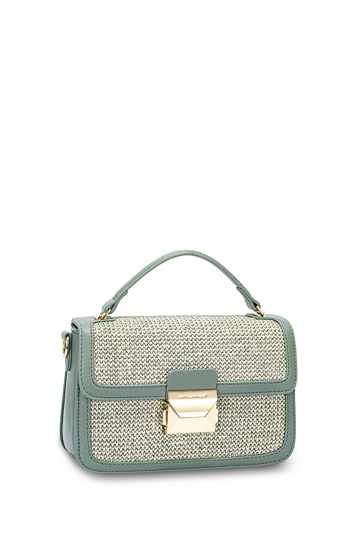 Wholesaler David Jones - CM7486 David Jones Synthetic straw Satchel Flap Handbag