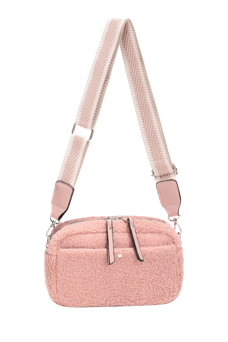 Grossiste David Jones - CM7156 Sac bandoulière fourrure synthétique David Jones