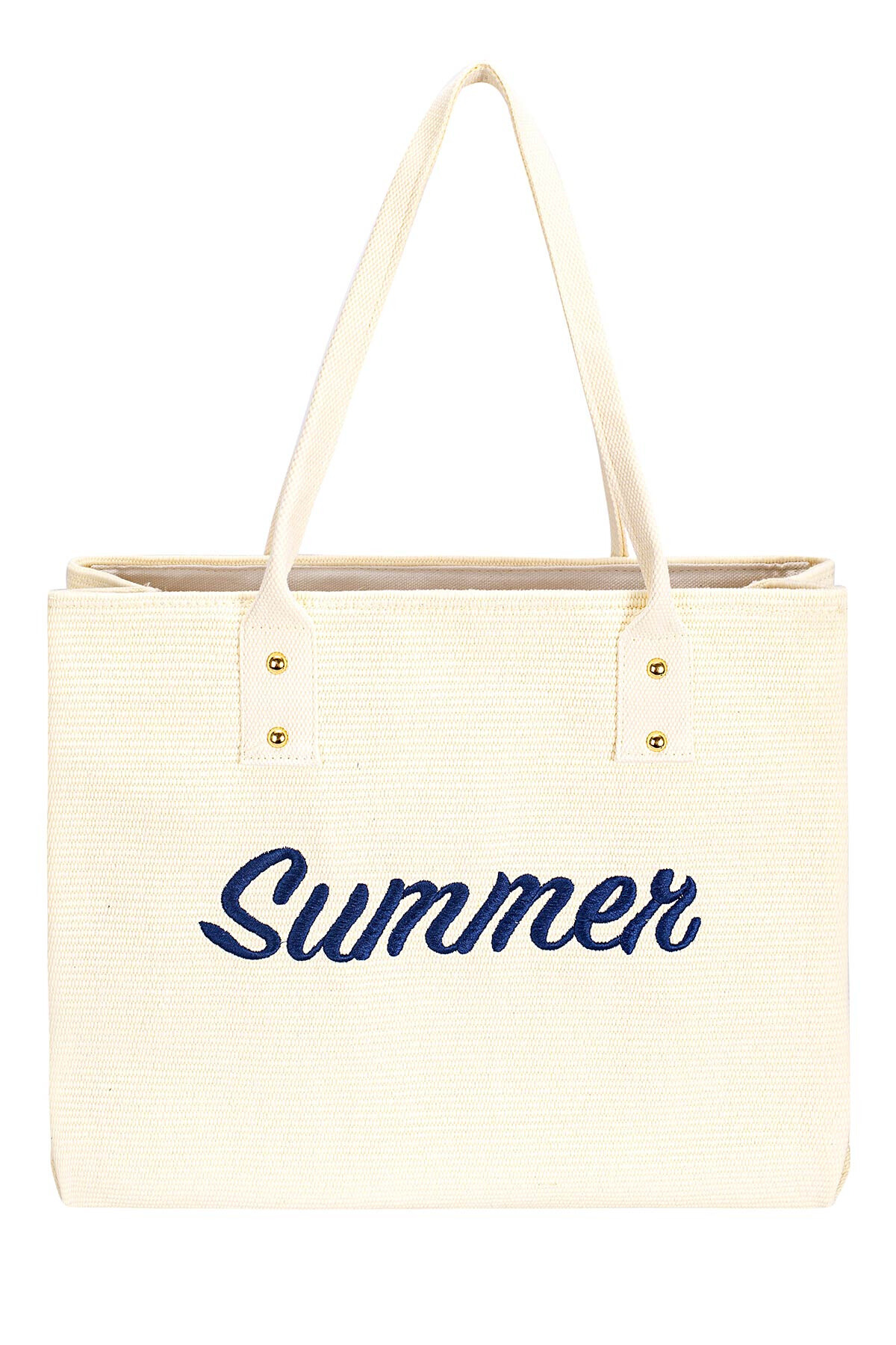 Wholesaler David Jones - DAVID JONES CM7612 Textile Large Shopping Bag Beach Bag Summer