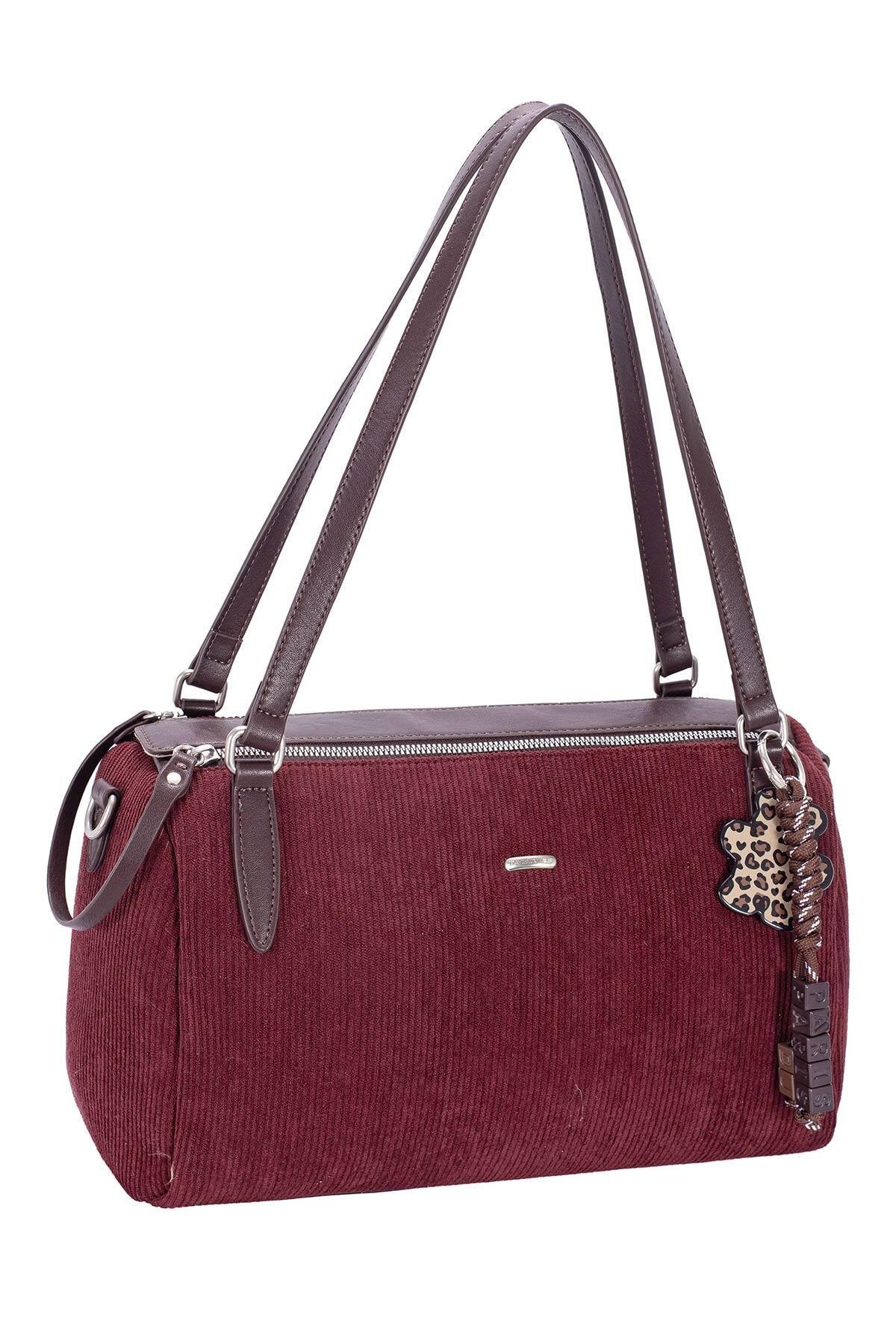 Grossista David Jones - CM8687 Borsa a tracolla stile velluto a coste di David Jones