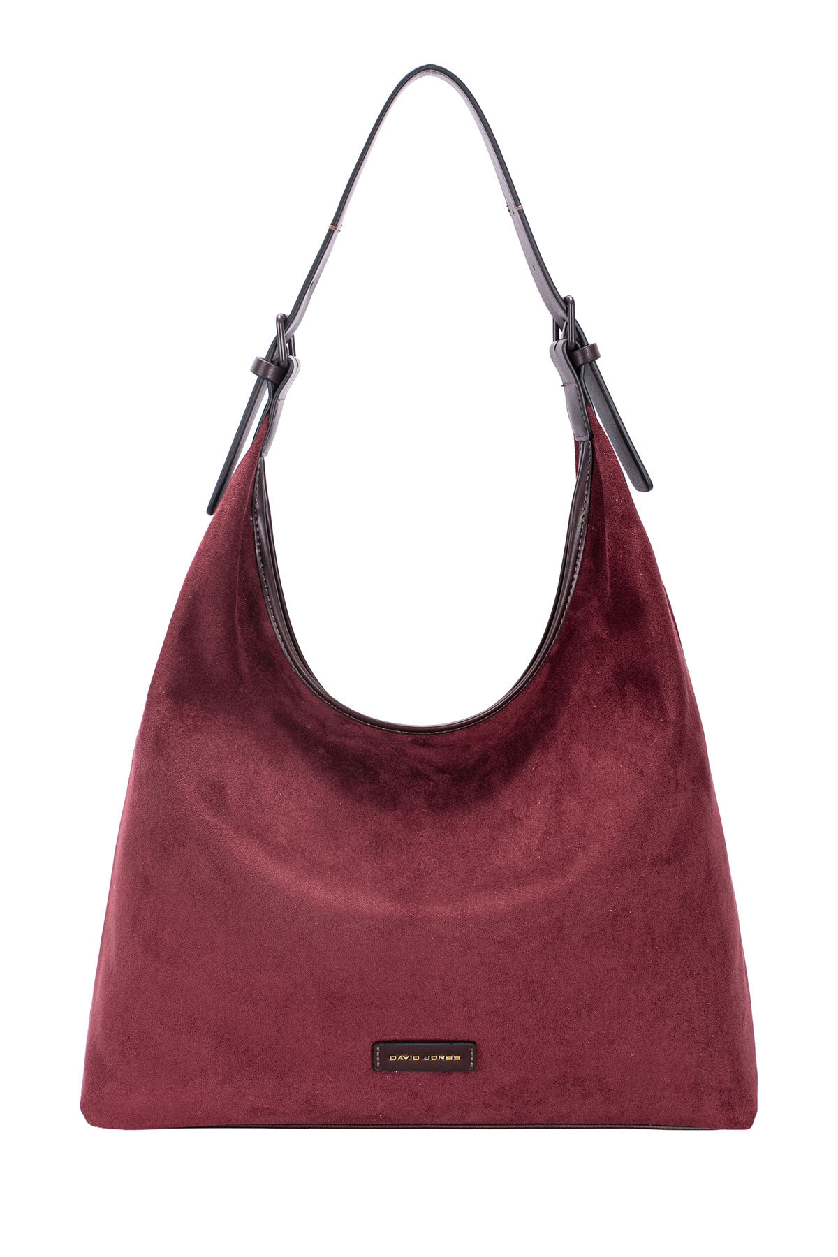 Grossista David Jones - CM8590 Borsa a Spalla Hobo Effetto Nabuk di David Jones