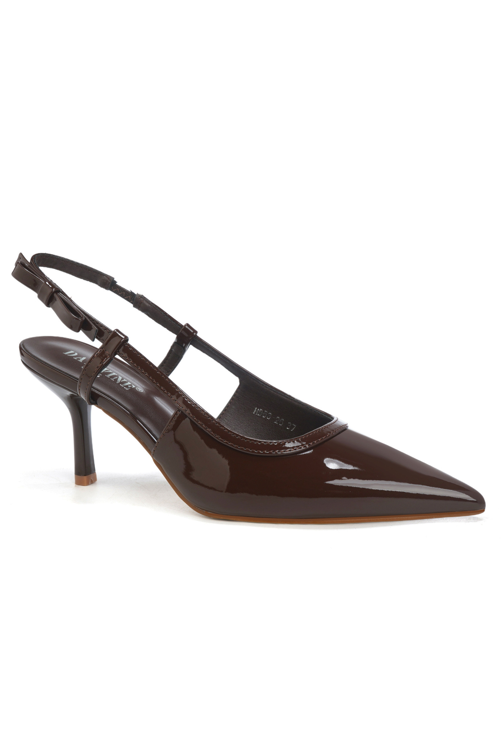Grossiste DAY-VINE - Escarpins Slingback Femme Vernis – Talon Bobine Bout Pointu Bride Fine | Élégance Bureau