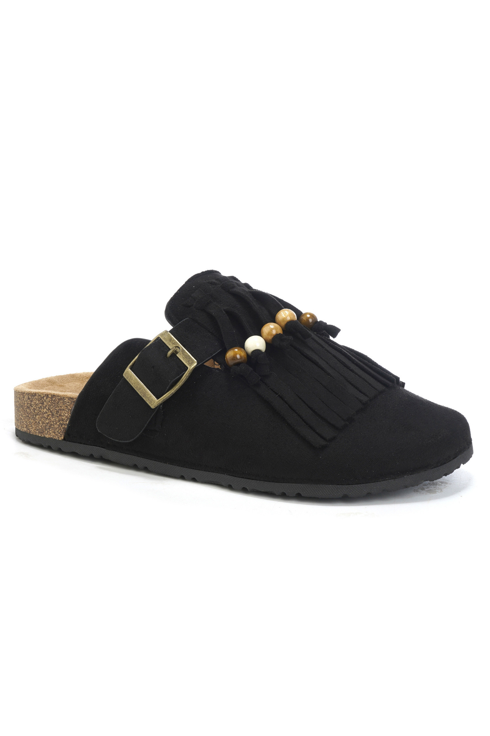 Mayorista DAY-VINE - Zuecos de ante beige para mujer con hebilla – Sandalias cómodas para calzar