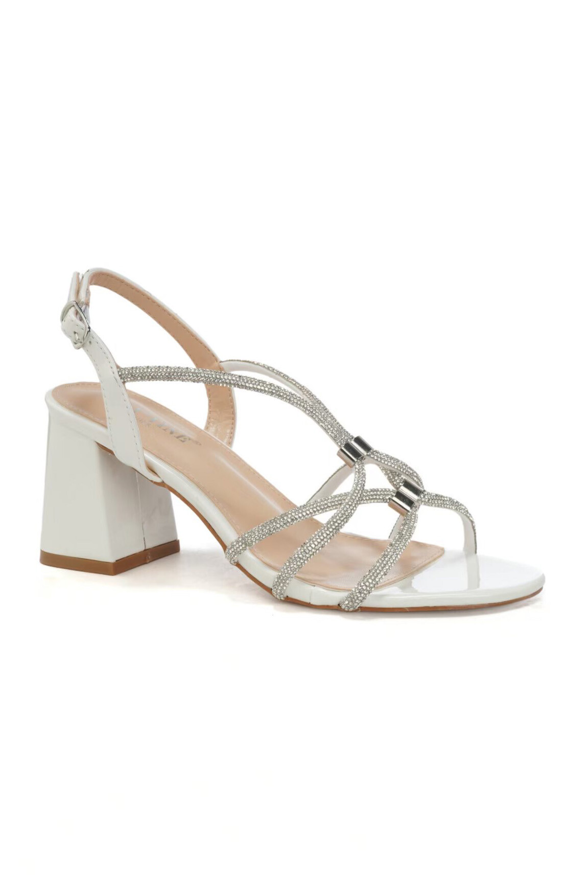 Wholesaler DAY-VINE - Women's Strappy Sandals with Rhinestones – Comfortable Block Heel
