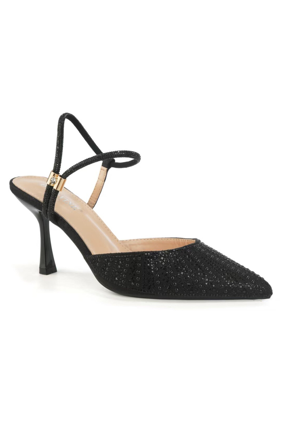 Wholesaler DAY-VINE - Women's Slingback Pumps – Pointed Toe with Pearls & Rhinestones