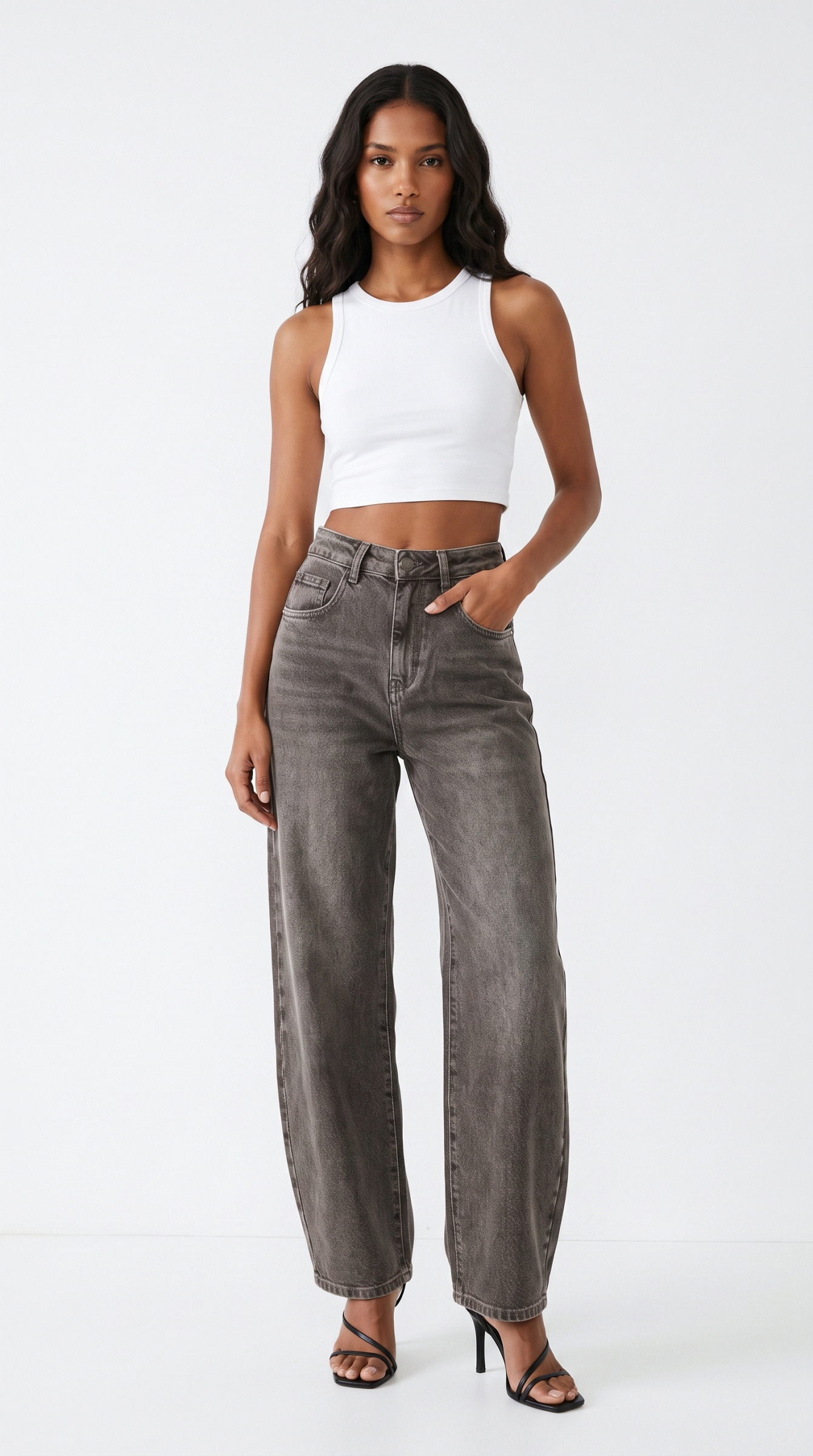 Wholesaler Daysie - Vintage High-Waisted Brown Jeans