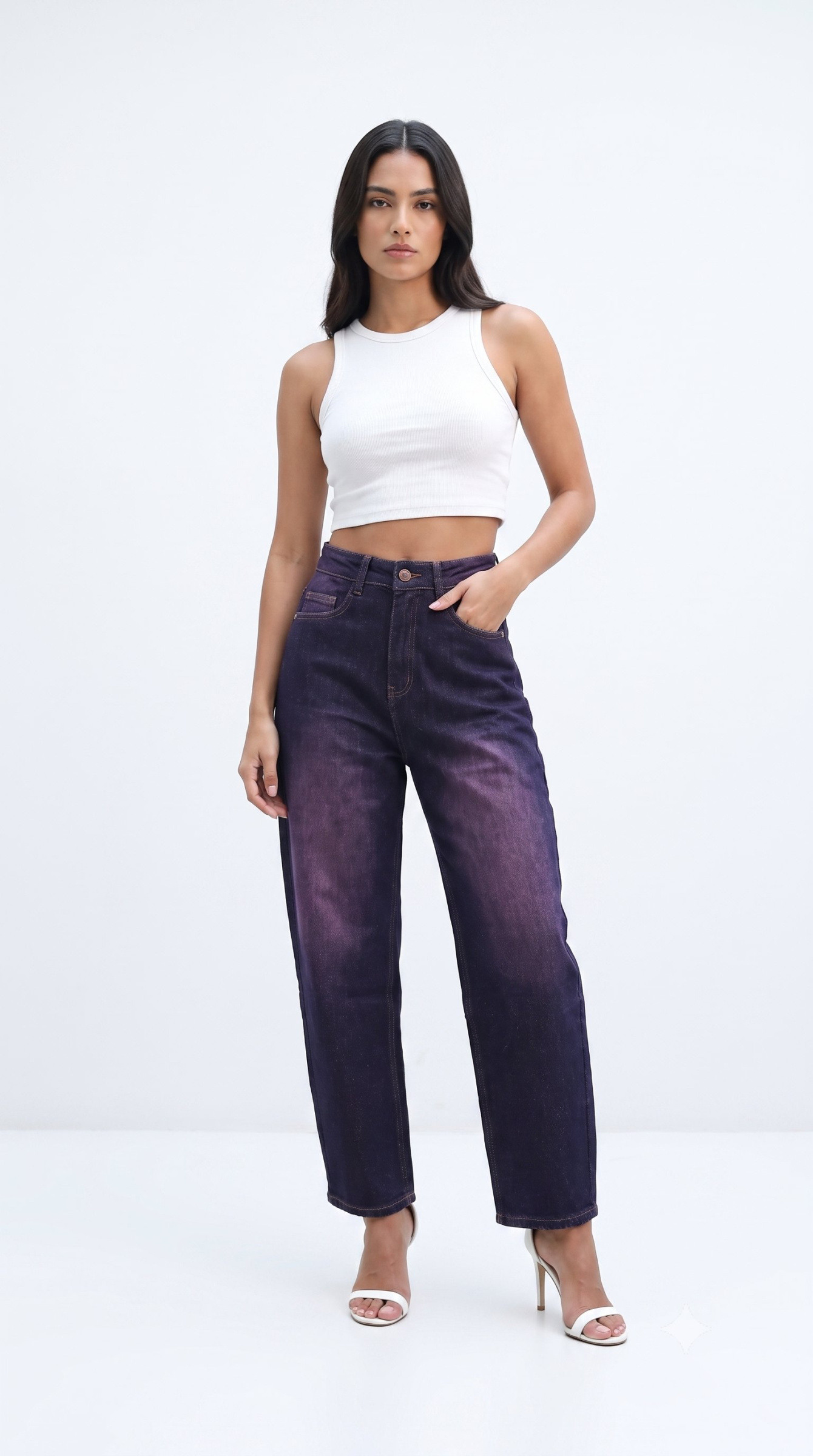 Grossiste Daysie - Jean Mom Fit Prune