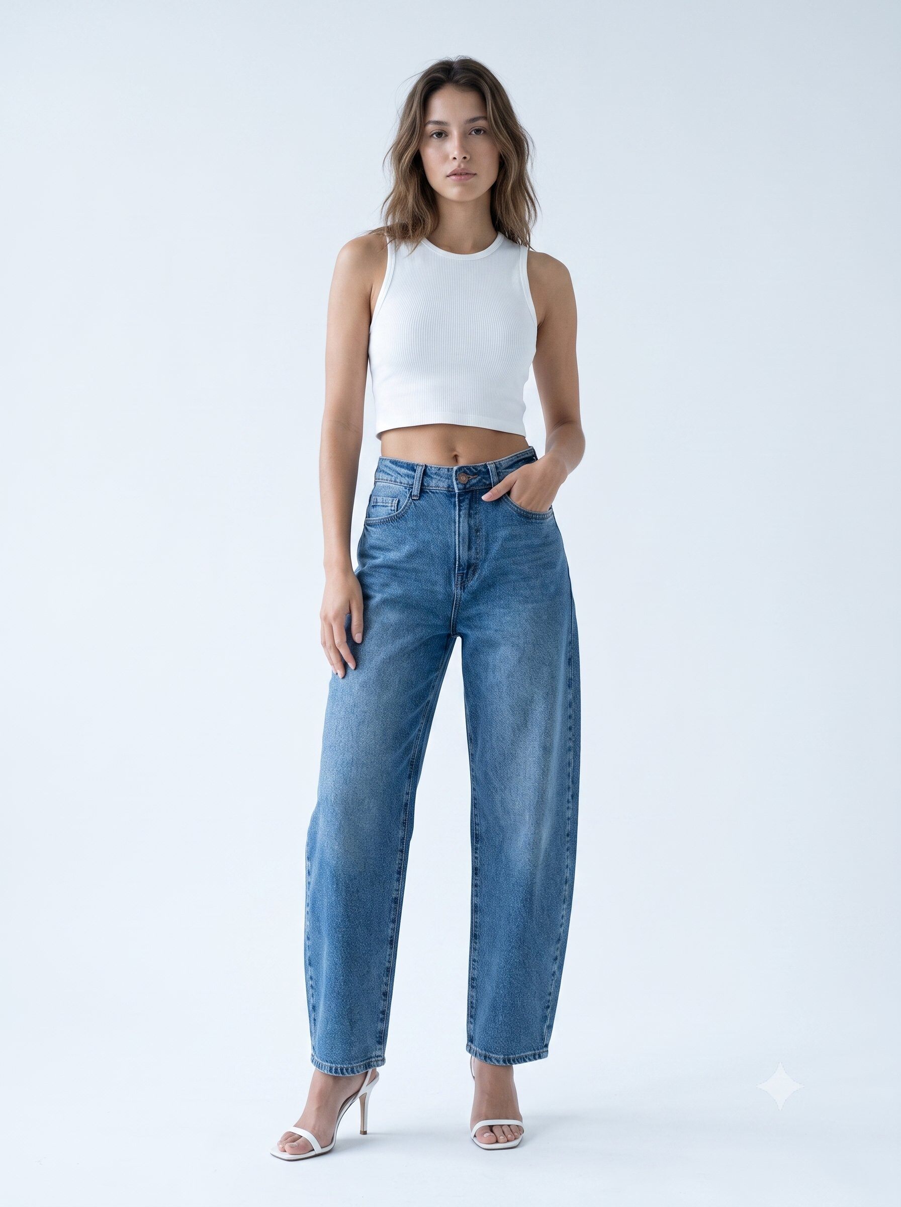 Grossiste Daysie - Jean Coupe Ballon Taille Haute