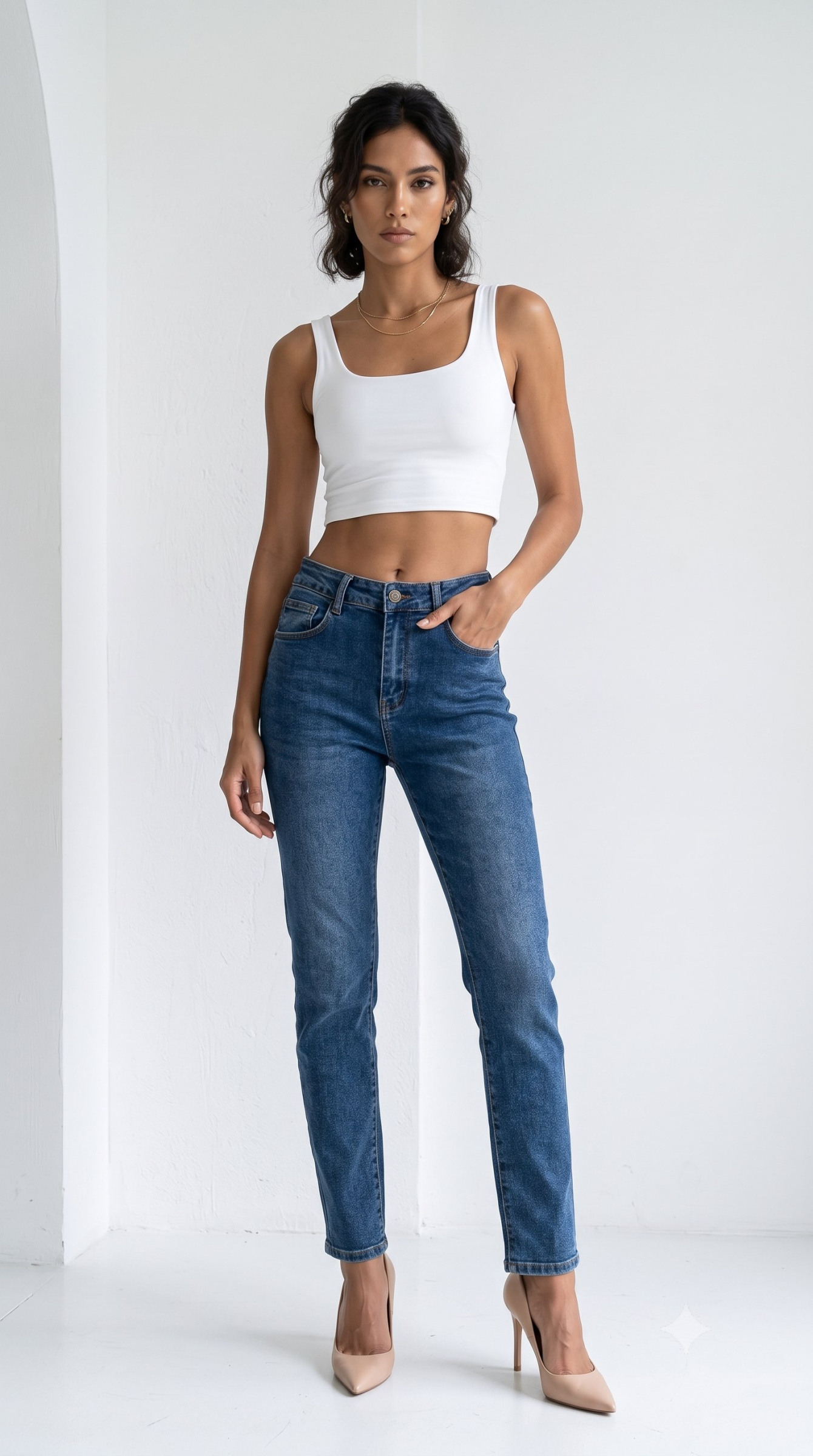 Grossiste Daysie - Jean Slim Bleu Classique
