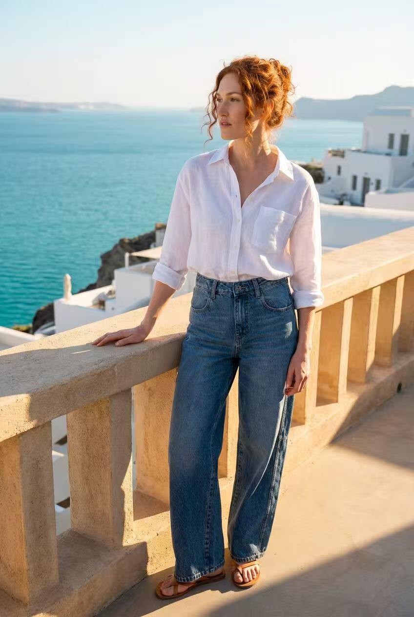 Grossista DEFENCE - PANTALONE DA DONNA FASHION LARGHI CON LAVAGGIO CHIMICO
