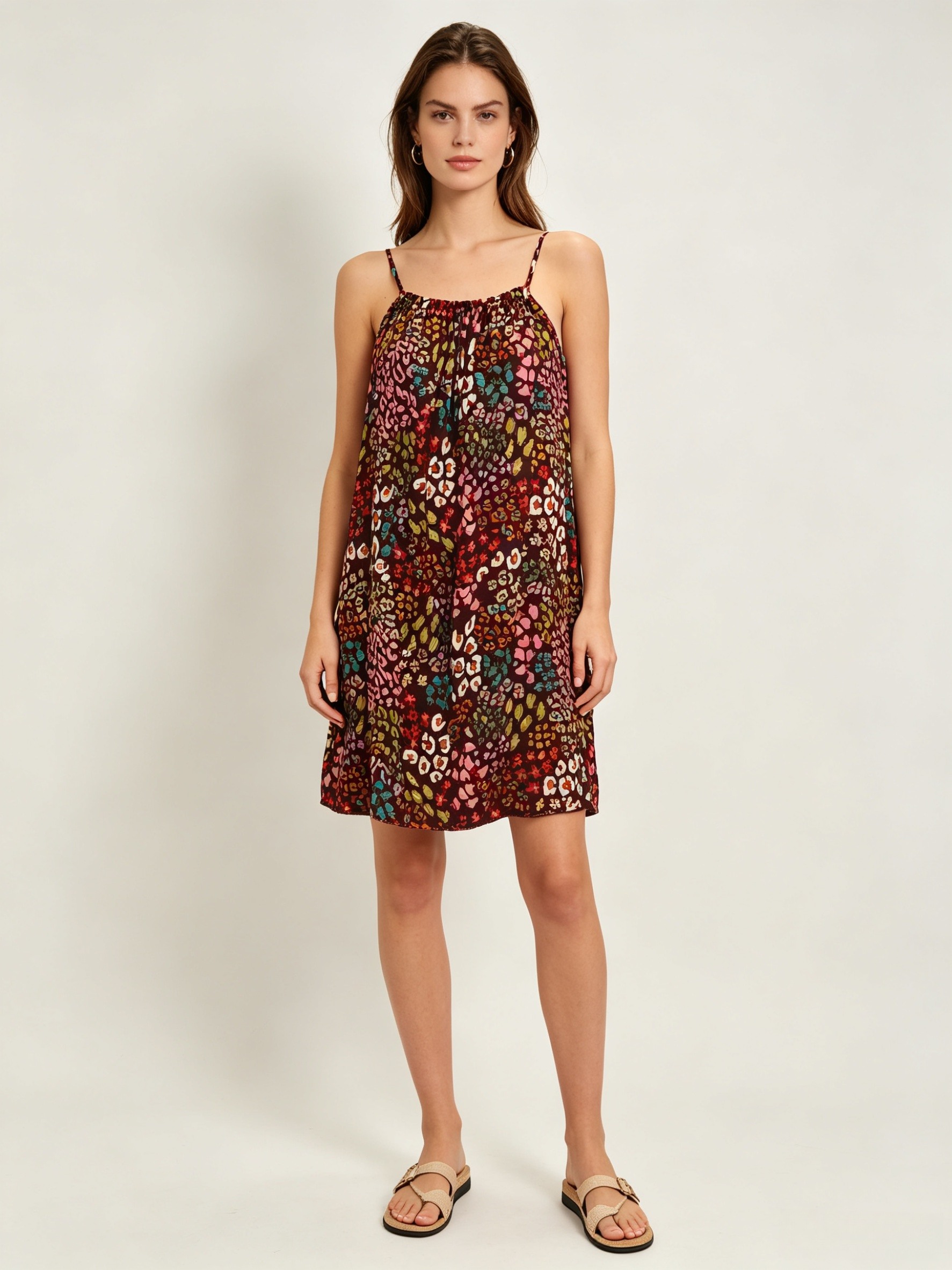 Wholesaler DEFILE - SHORT DRESS WITH THIN STRAPS
