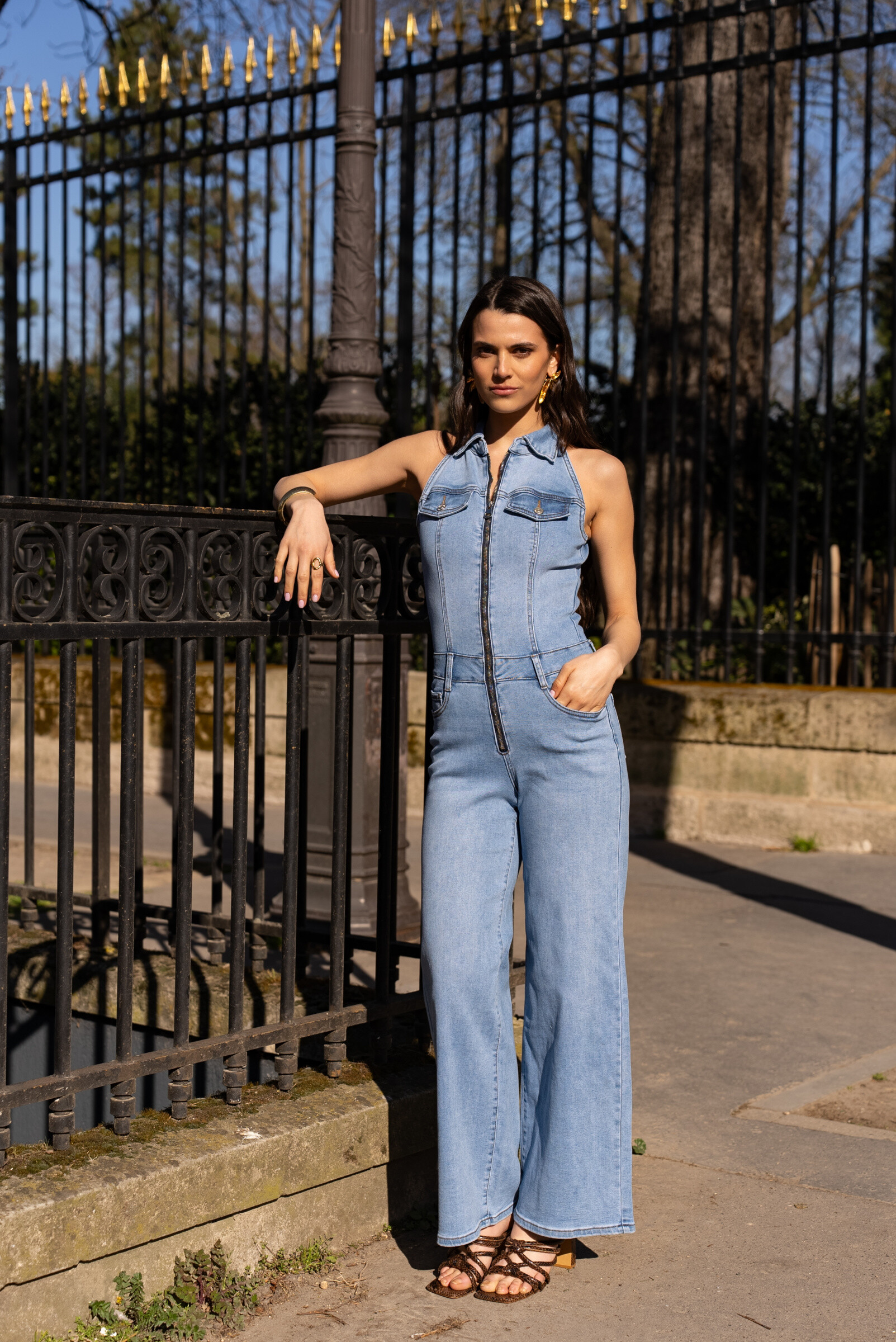Grossista DENIM LIFE - Combinazione di gambe larghi elaganti