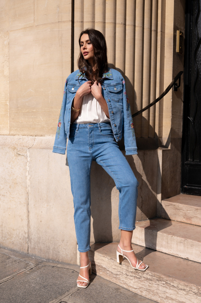Wholesaler DENIM LIFE - Stretch mom jeans