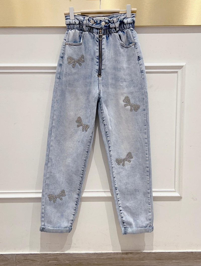 Großhändler DENIM LIFE - Stretch-Baggy-Jeans mit elastischem Bund