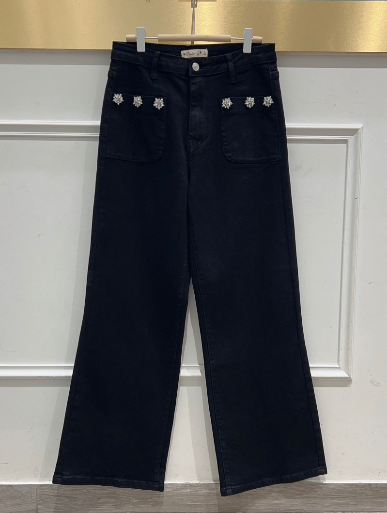 Großhändler DENIM LIFE - Stretch-Jeans mit weitem Bein