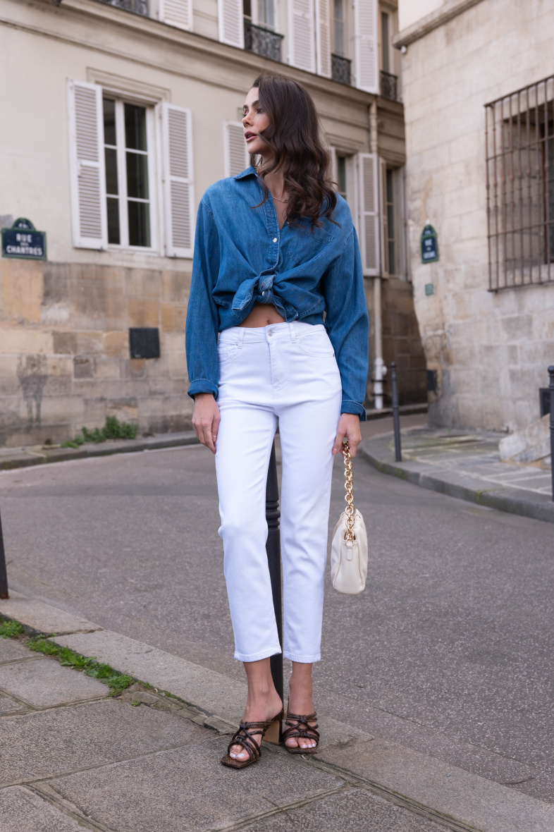 Wholesaler DENIM LIFE - Push-up stretch mom jeans