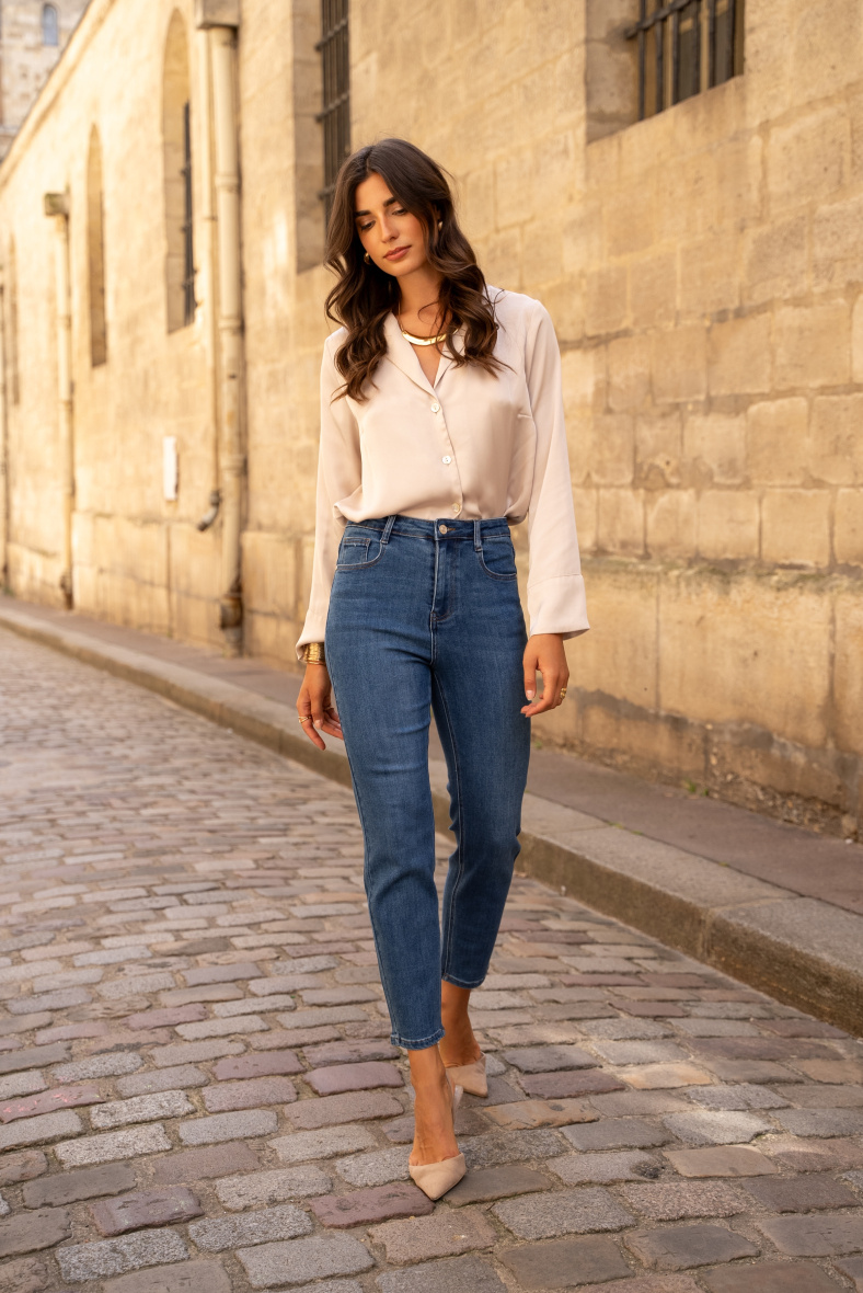 Großhändler DENIM LIFE - Stretch-Mom-Jeans