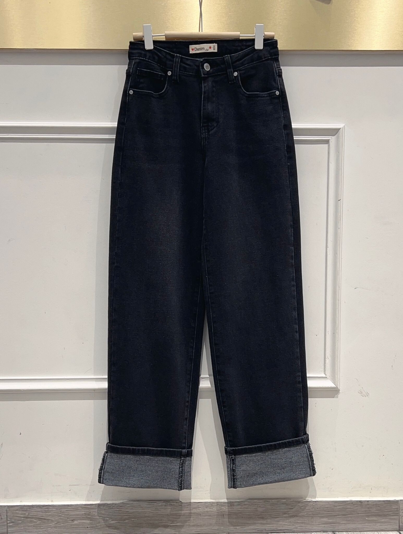 Wholesaler DENIM LIFE - Straight wide stretch jeans