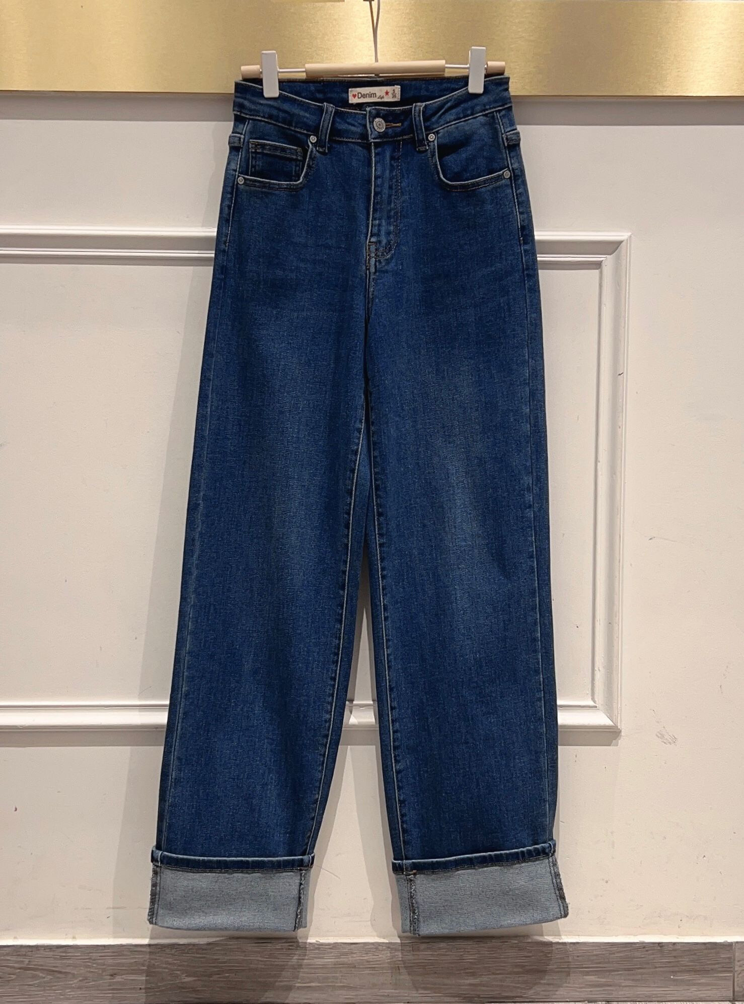 Wholesaler DENIM LIFE - Straight wide stretch jeans