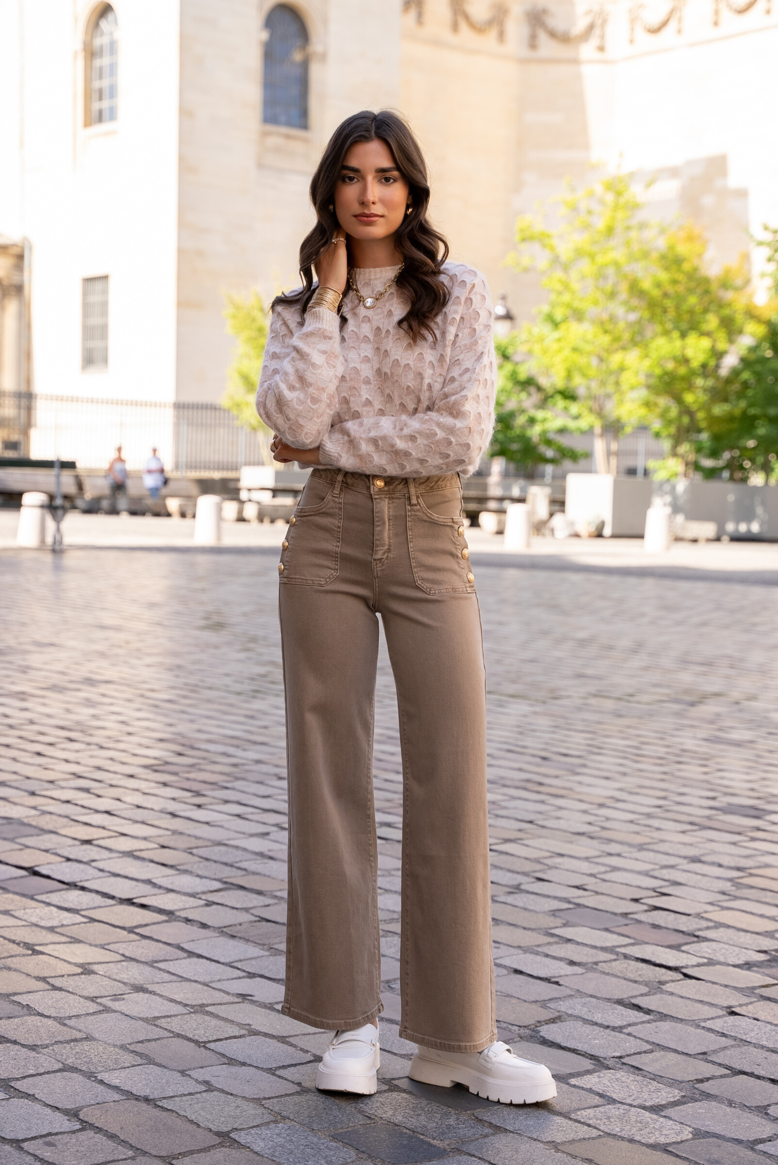 Wholesaler DENIM LIFE - Straight wide stretch jeans