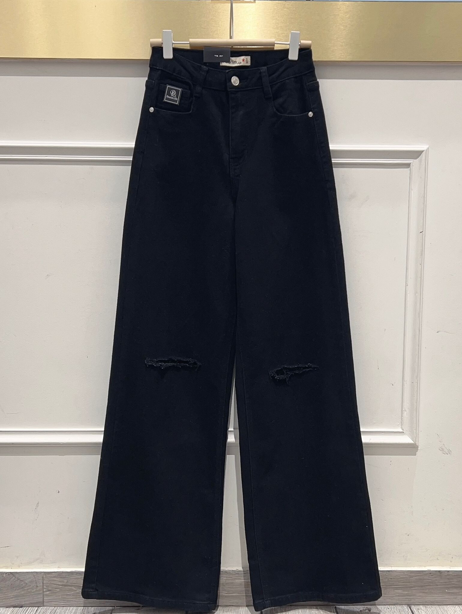 Wholesaler DENIM LIFE - Straight wide stretch jeans