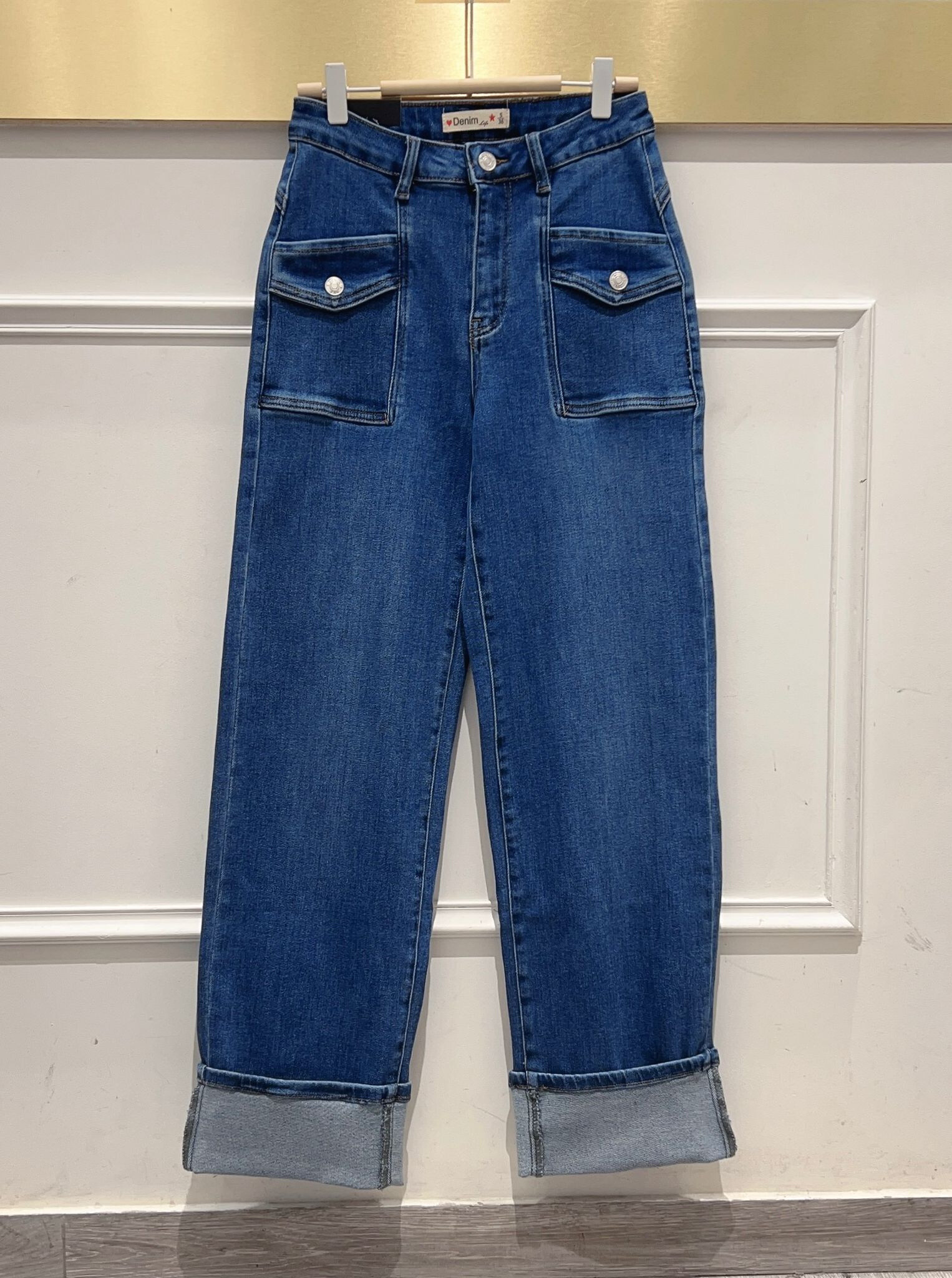 Wholesaler DENIM LIFE - Straight wide stretch push up jeans