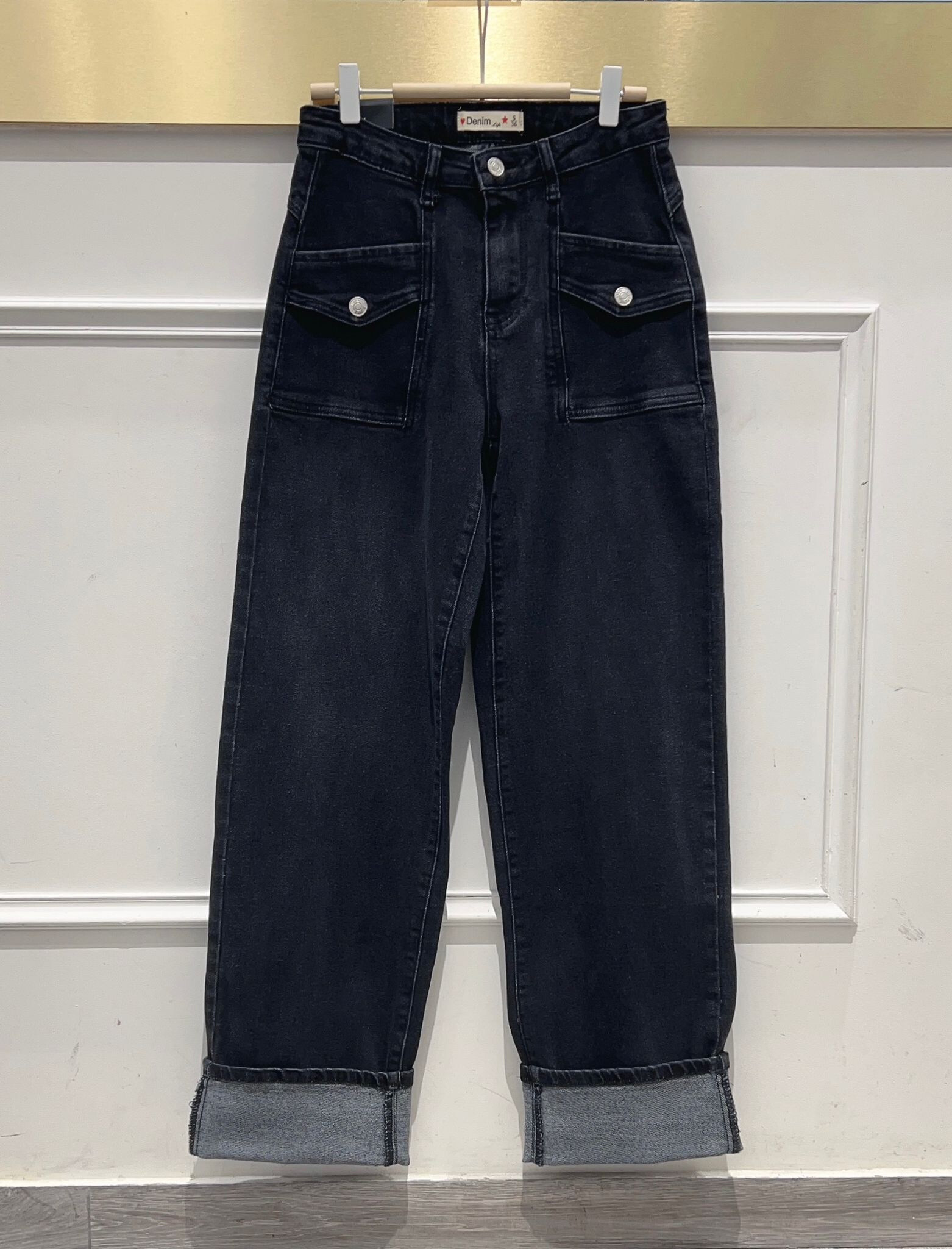 Wholesaler DENIM LIFE - Straight wide stretch push up jeans