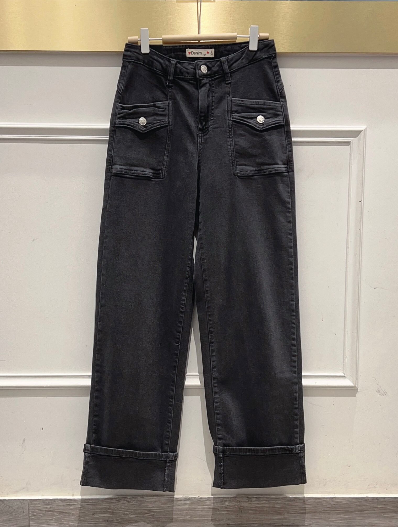 Wholesaler DENIM LIFE - Straight wide stretch push up jeans