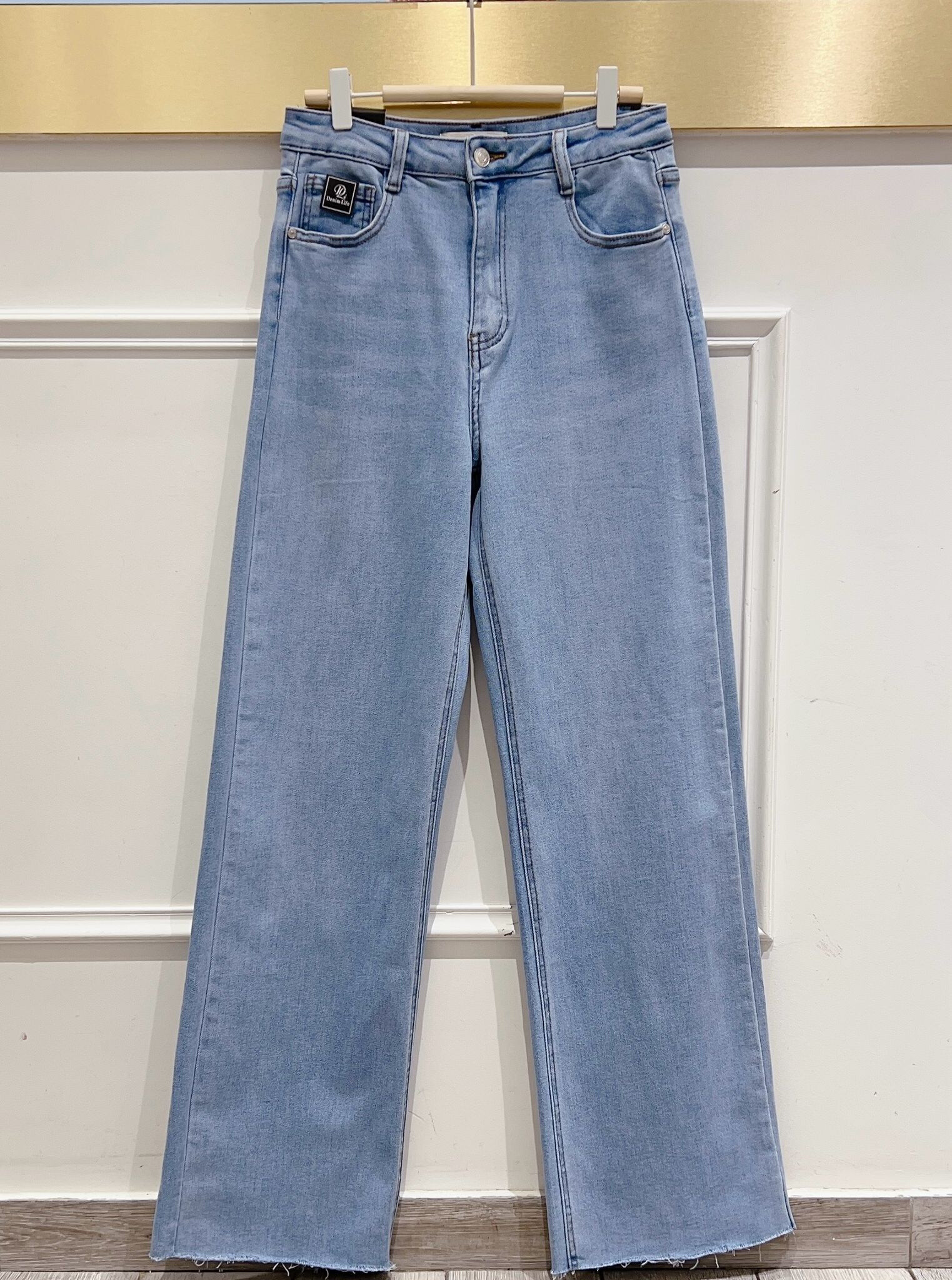 Wholesaler DENIM LIFE - Plus Size Stretch Wide Leg Jeans