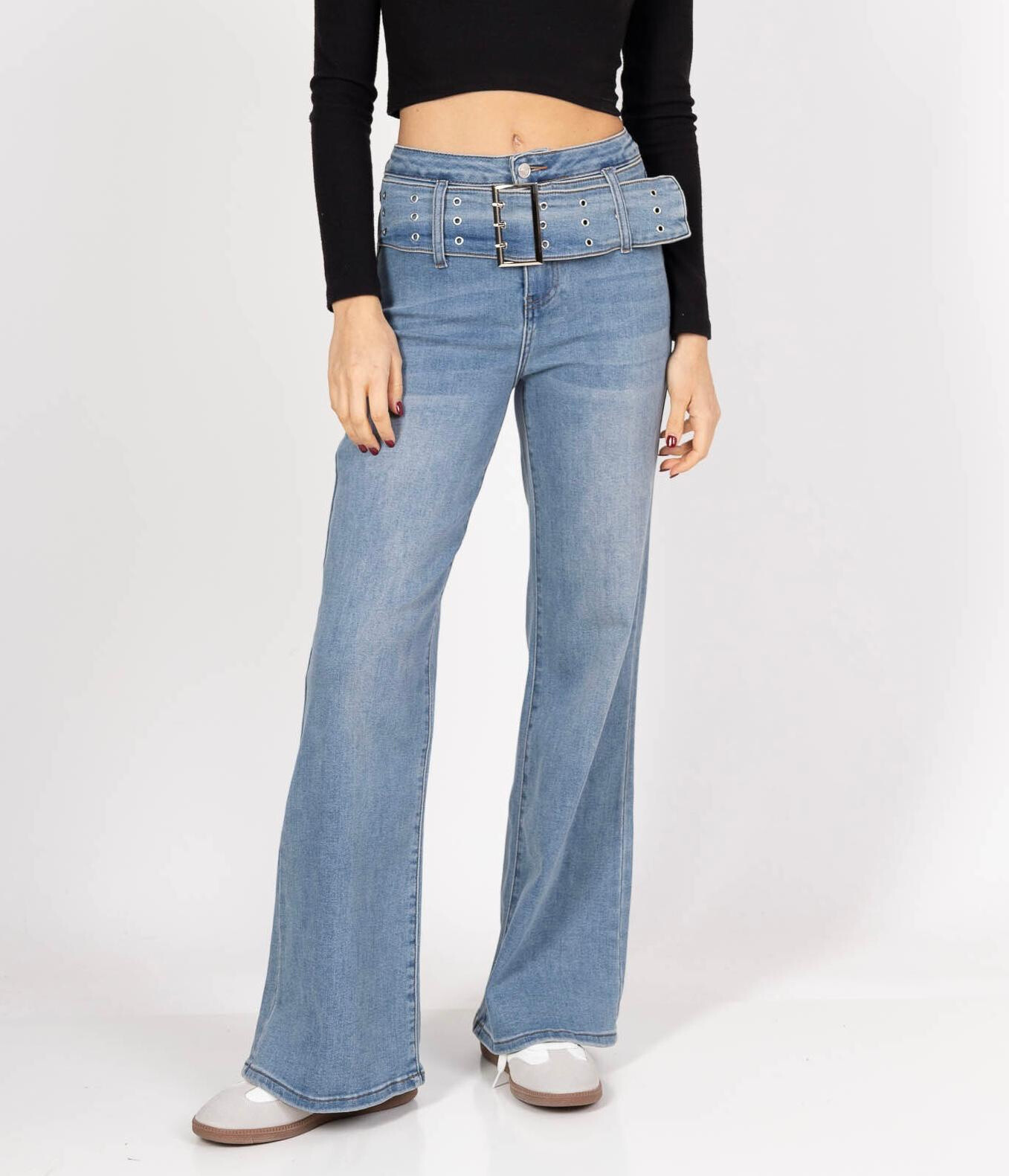 Großhändler DENIM LIFE - Jean Super Wide Bein Stretch