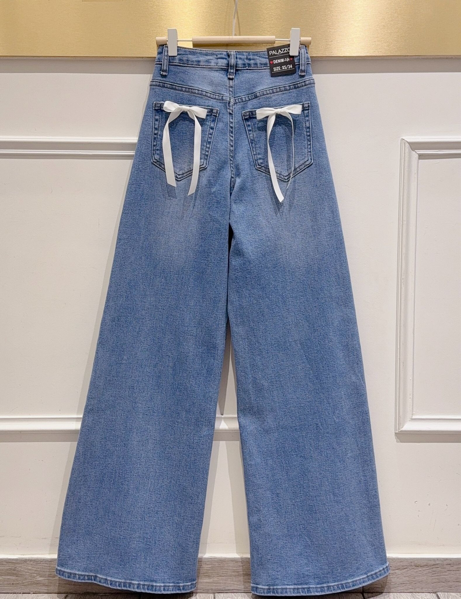 Wholesaler DENIM LIFE - Stretch Palazzo Jeans