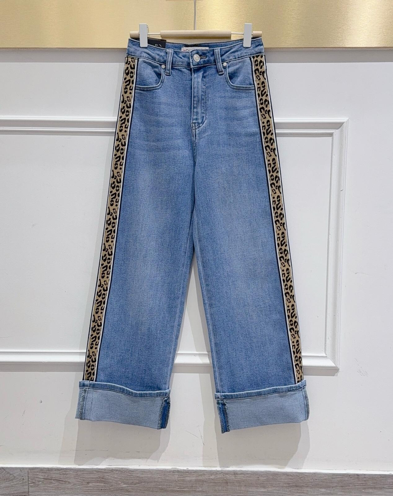 Großhändler DENIM LIFE - Stretch-Jeans mit weitem Bein