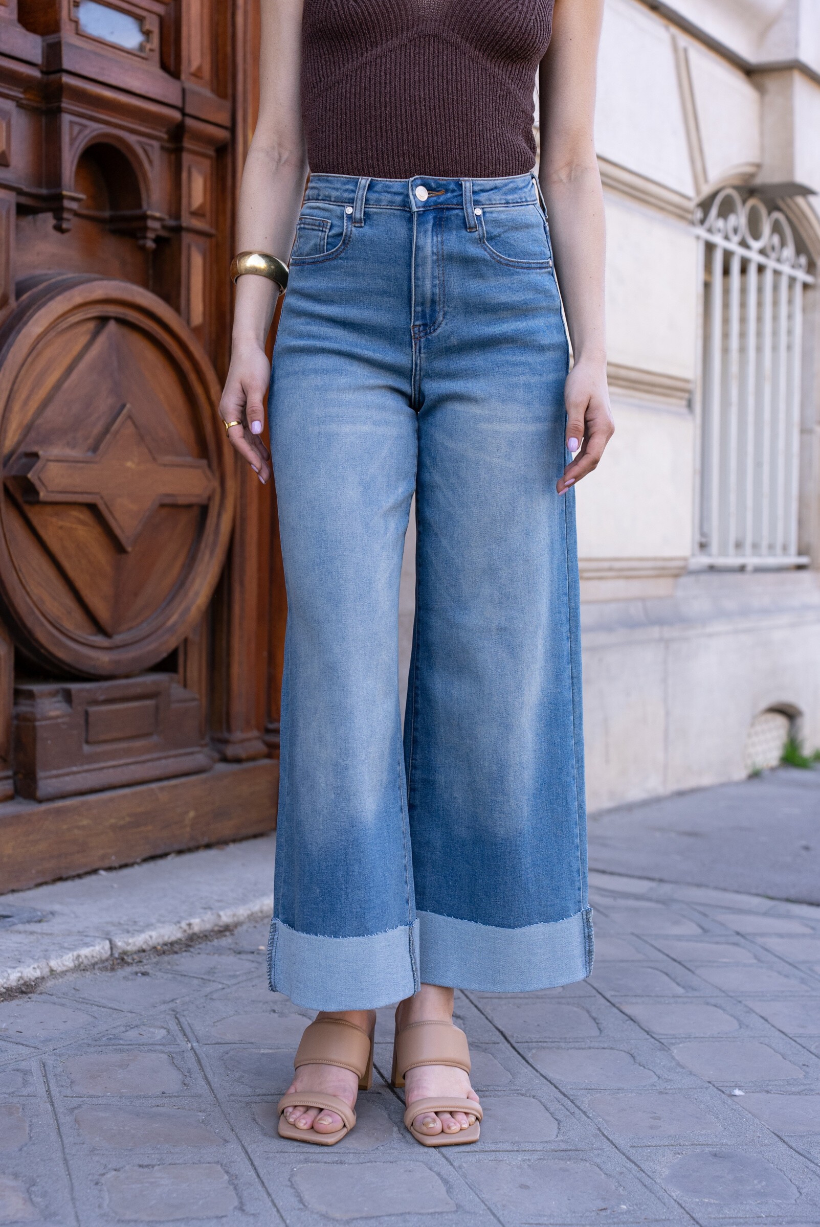 Grossista DENIM LIFE - Pantaloni palazzo elasticizzati