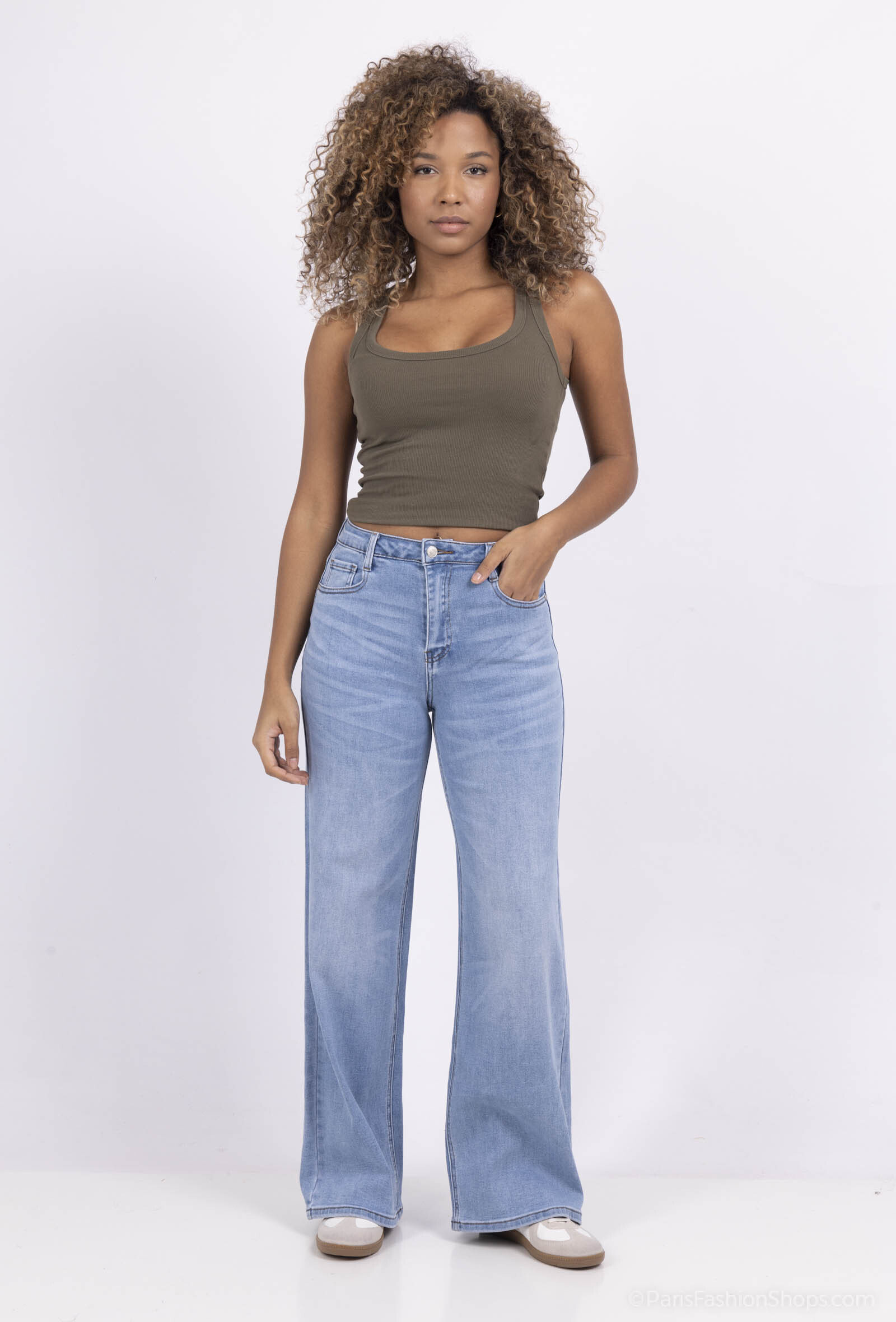 Wholesaler DENIM LIFE - Jean Super Wide Leg Stretch