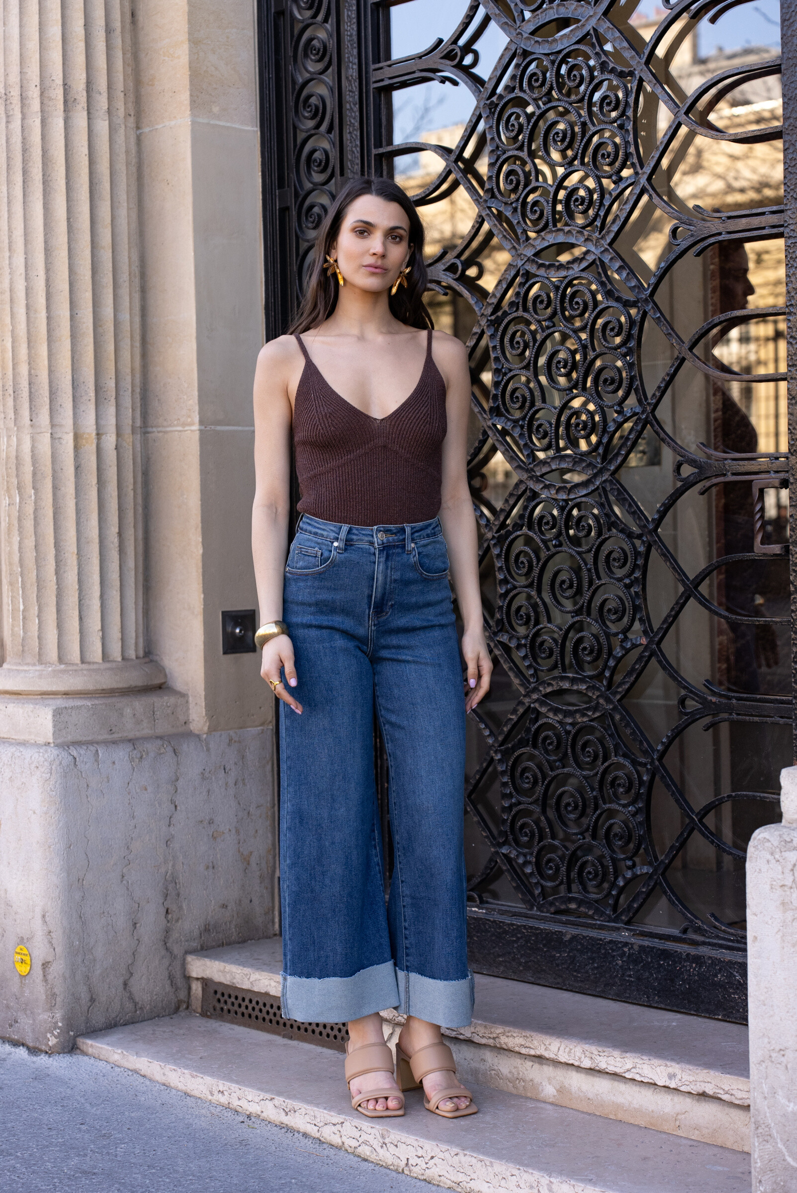 Grossista DENIM LIFE - Pantaloni palazzo elasticizzati
