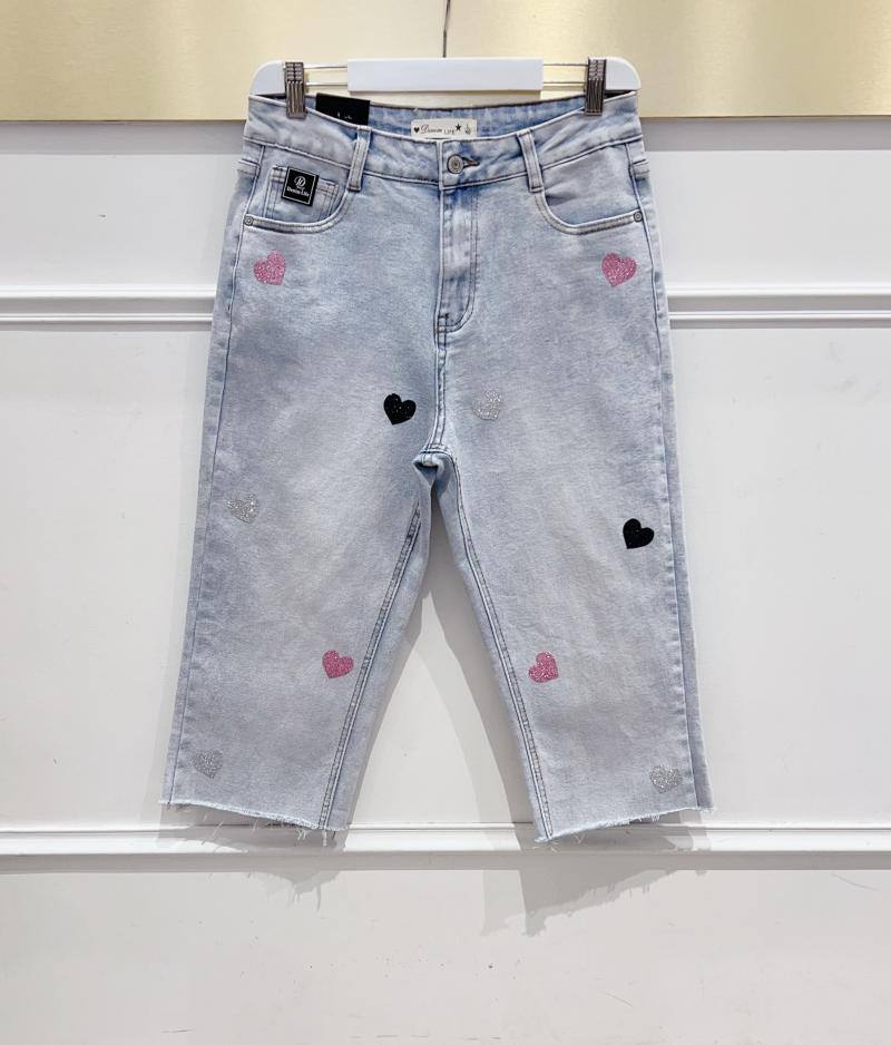 Großhändler DENIM LIFE - Kurze Denim-Hose in Übergröße
