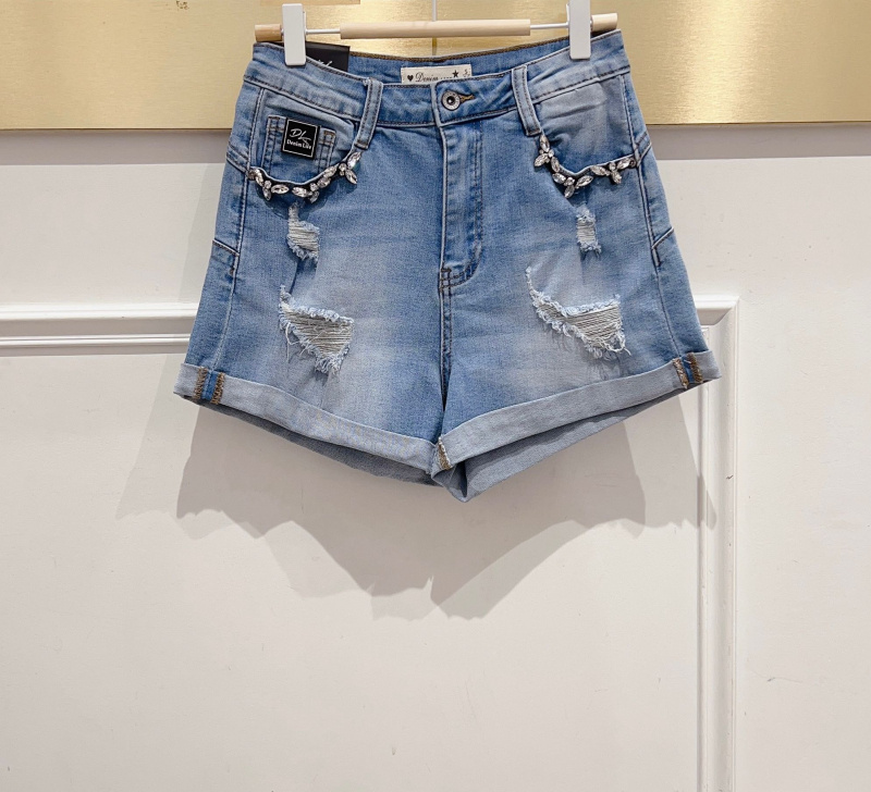 Wholesaler DENIM LIFE - Ripped denim shorts