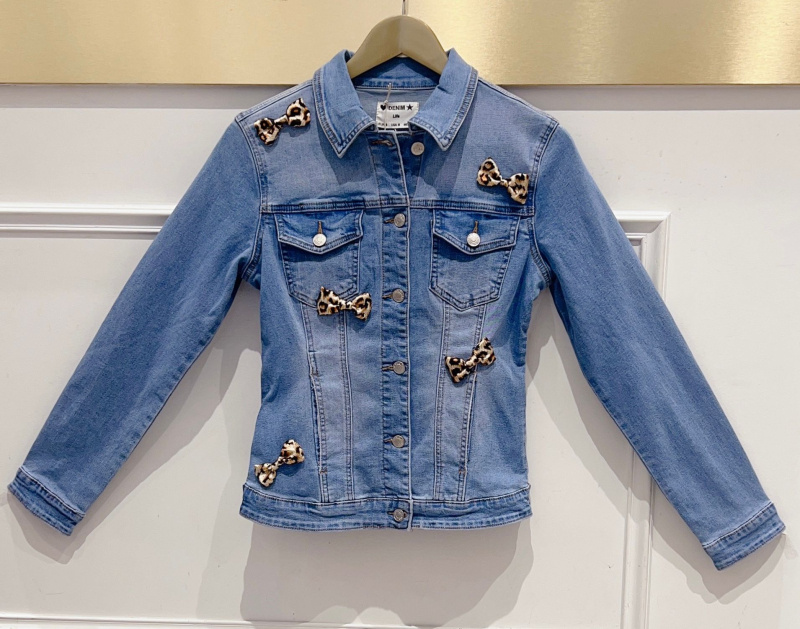 Mayorista DENIM LIFE - Chaqueta vaquera elástica con perlas y diamantes