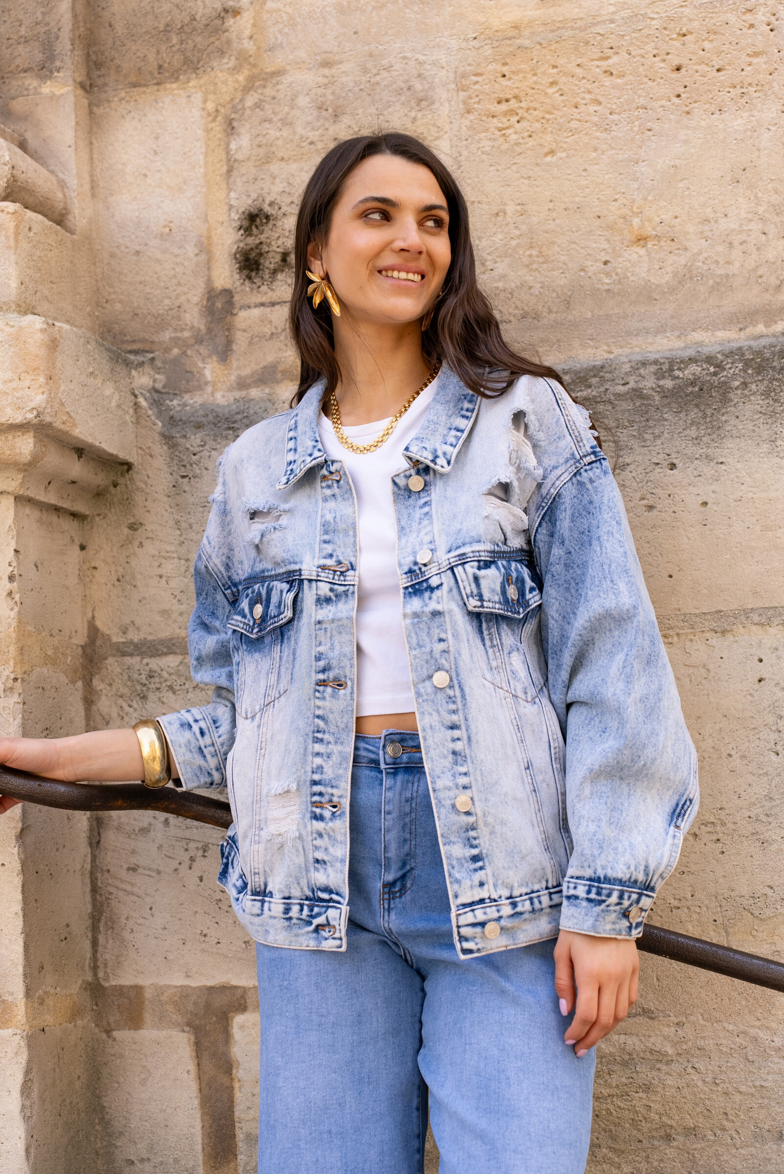 Wholesaler DENIM LIFE - Oversized denim jacket