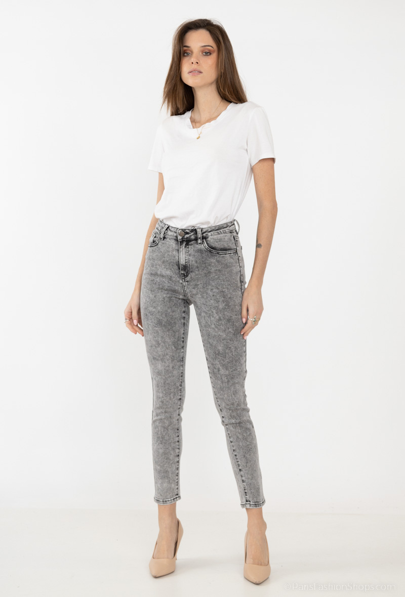 Großhändler DESTINA - Verwaschene graue Jeans