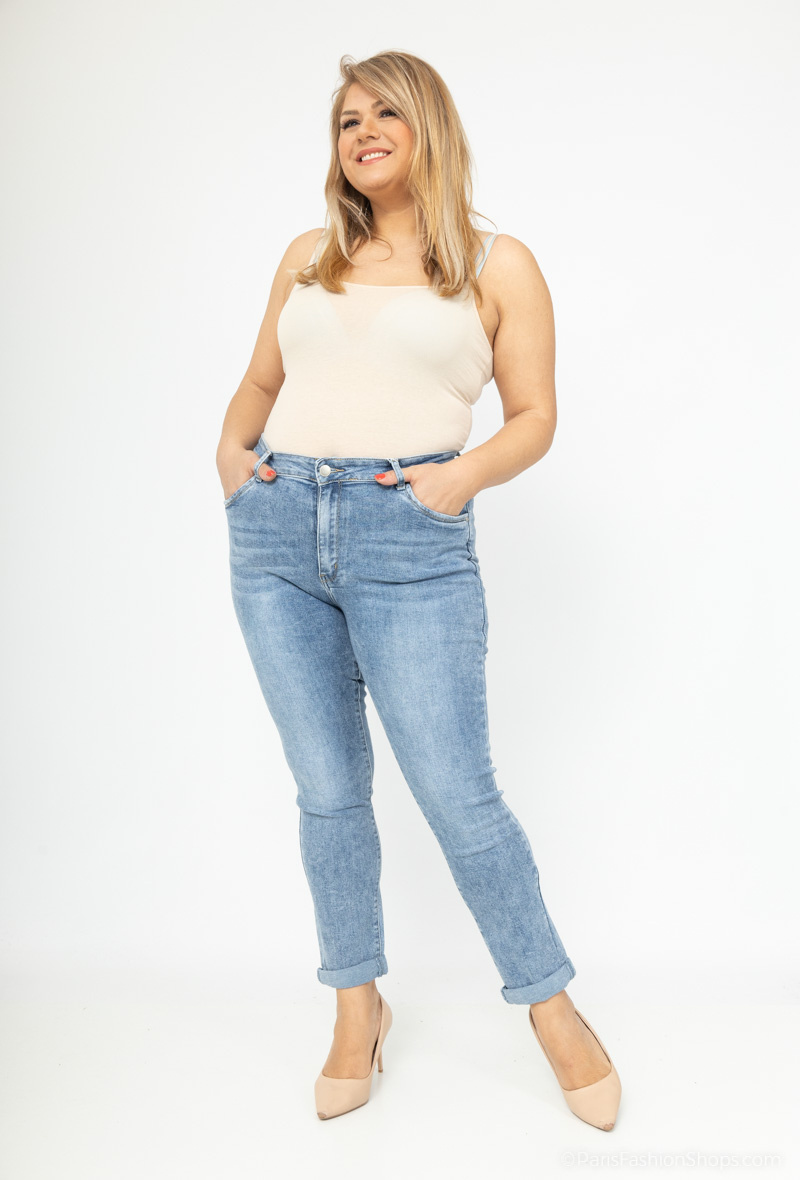 Großhändler DESTINA - Slim-Jeans in Übergröße
